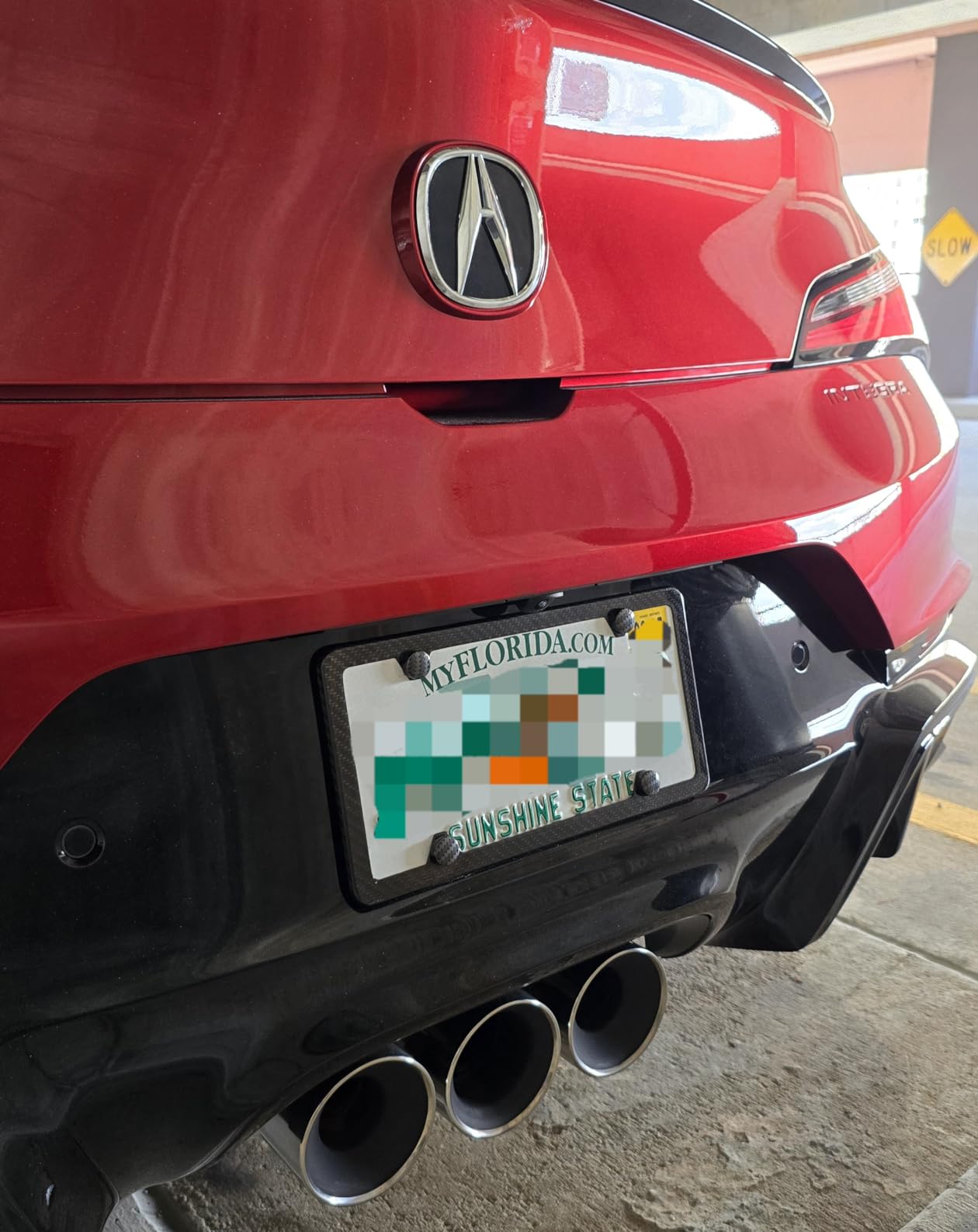 Carbon Fiber License Plate Frame - Stainless Steel Car Tag Holder Wrapped with Real Carbon Fiber, Slim Black Design, Rattle Proof customer photo 2