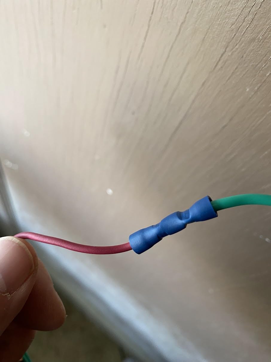 AIRIC Heat Shrink Butt Connectors Kit 22-10 AWG, 100 pcs Waterproof Crimp Splice Terminal for Auto Repair, Marine Connector for 22,20,18,16,14,12,10 Gauge Wire, Wiring Crimps Terminals Red/Blue/Yellow customer photo 2