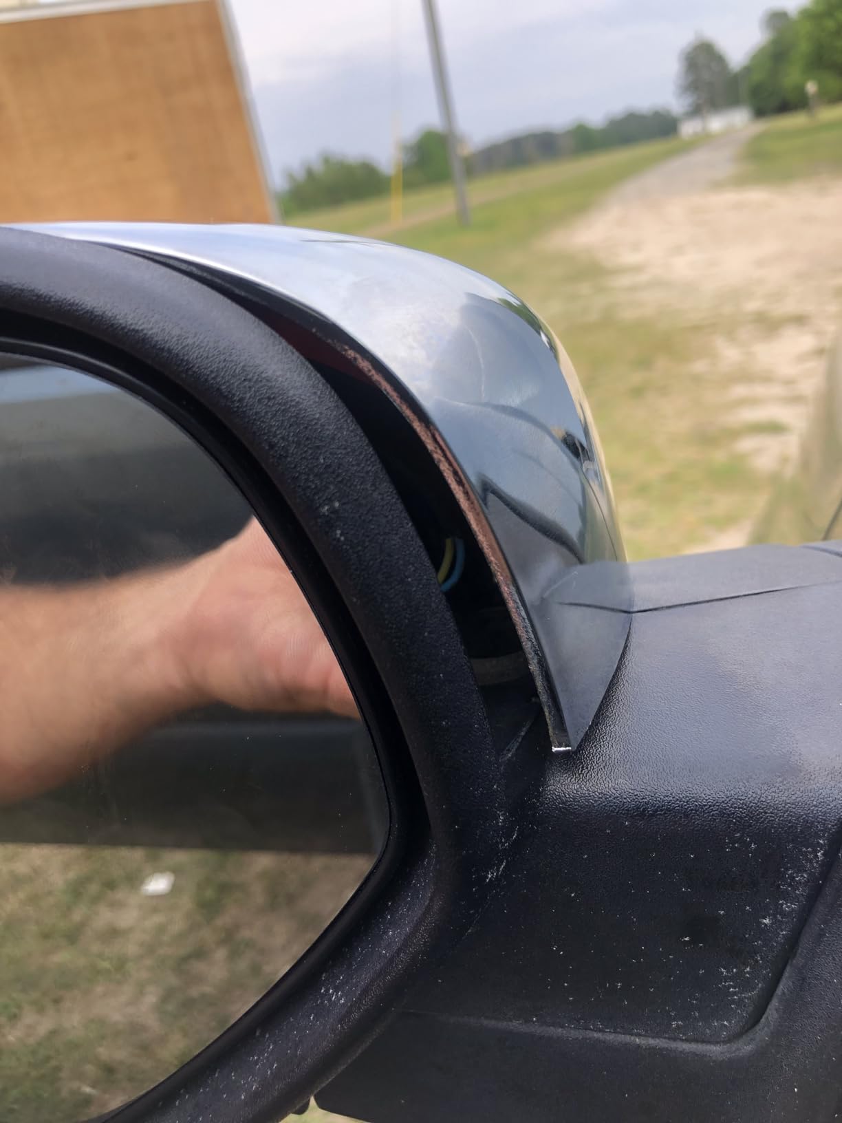 Chrome Side View Mirror Covers Caps Top Half Compatible with Chevrolet Silverado Tahoe Suburban Avalanche, GMC Sierra Yukon Cadillac Escalade 2007-2014 customer photo 2