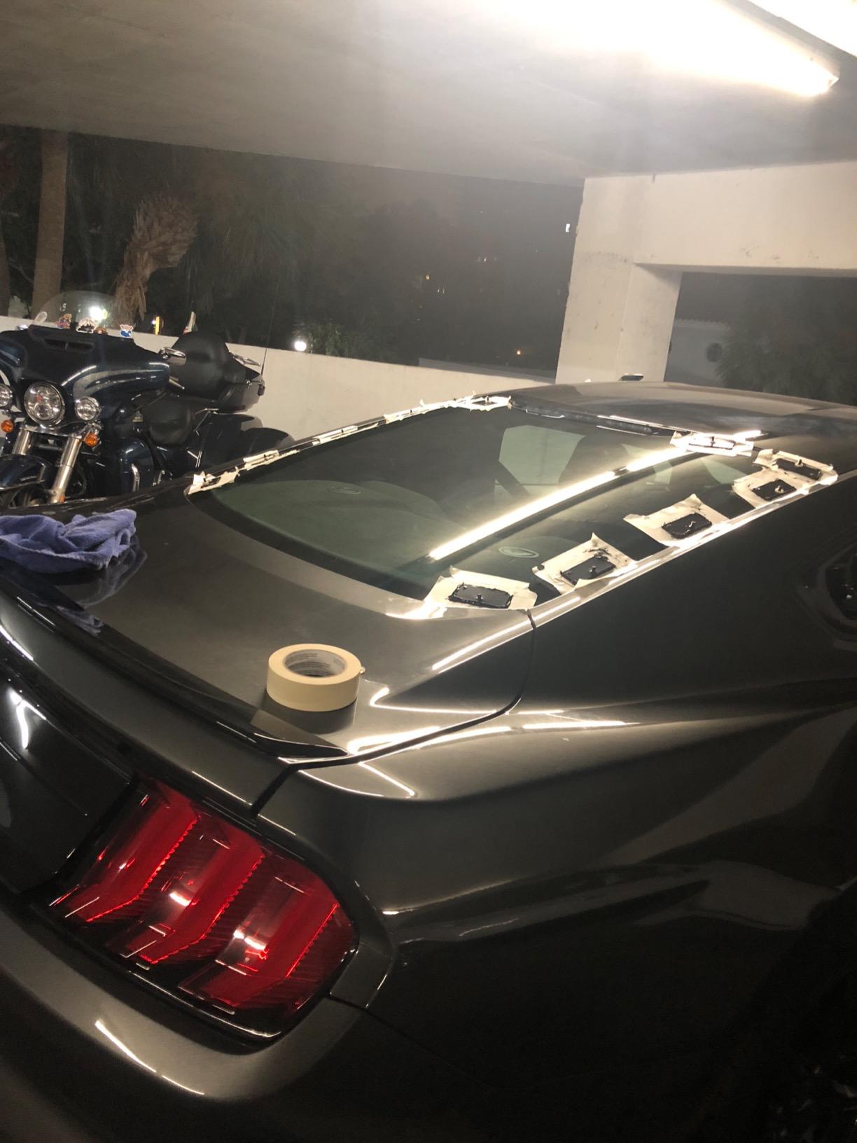 2005-2014 Rear+Side Window Louvers Windshield Sun Shade Cover Lambo Style Matte Black Compatible with Ford Mustang 2005 2006 2007 2008 2009 2010 2011 2012 2013 2014 customer photo 2