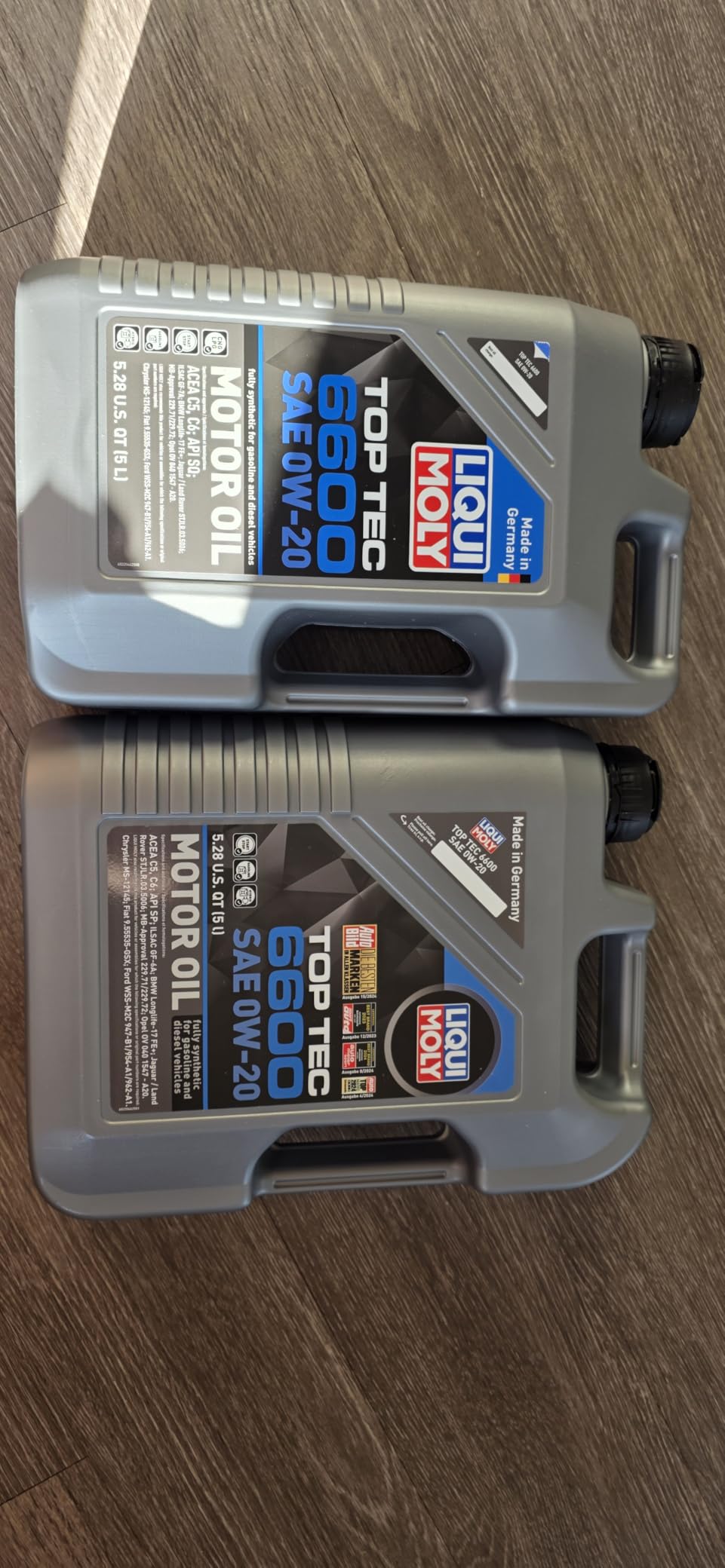 Liqui Moly Top Tec 6600 SAE 0W-20 Fully Synthetic Engine Oil 5 Liter customer photo 1