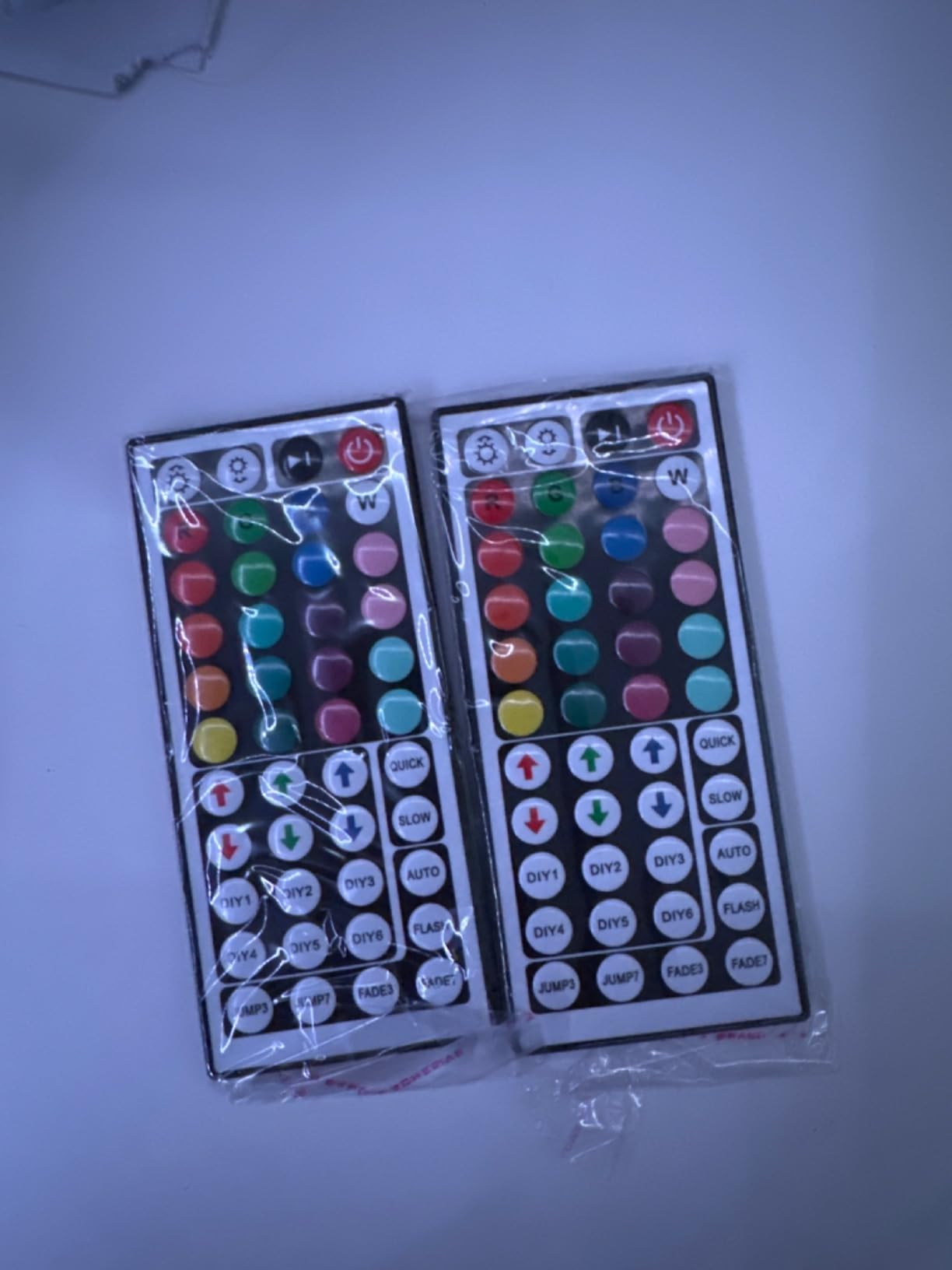 Yiliaw 2-Port 44 Key IR Remote Controller Wireless, Rectifier RGB Control Box for 2835 3528 5050 RGB LED Light Strip customer photo 1