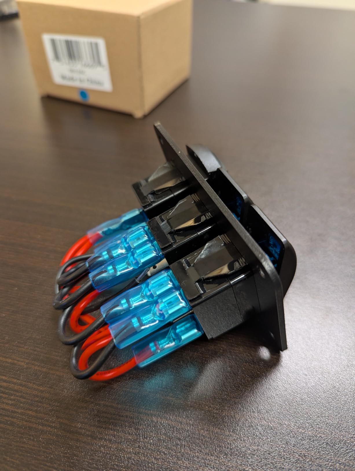 Nilight 3 Gang Rocker Switch Panel with 4.8 Amp Dual USB Charger Voltmeter Waterproof 12V 24V DC Rocker Switch with Night Glow Stickers for Cars Trucks Boats RVs, 2 Years Warranty, Blue customer photo 1