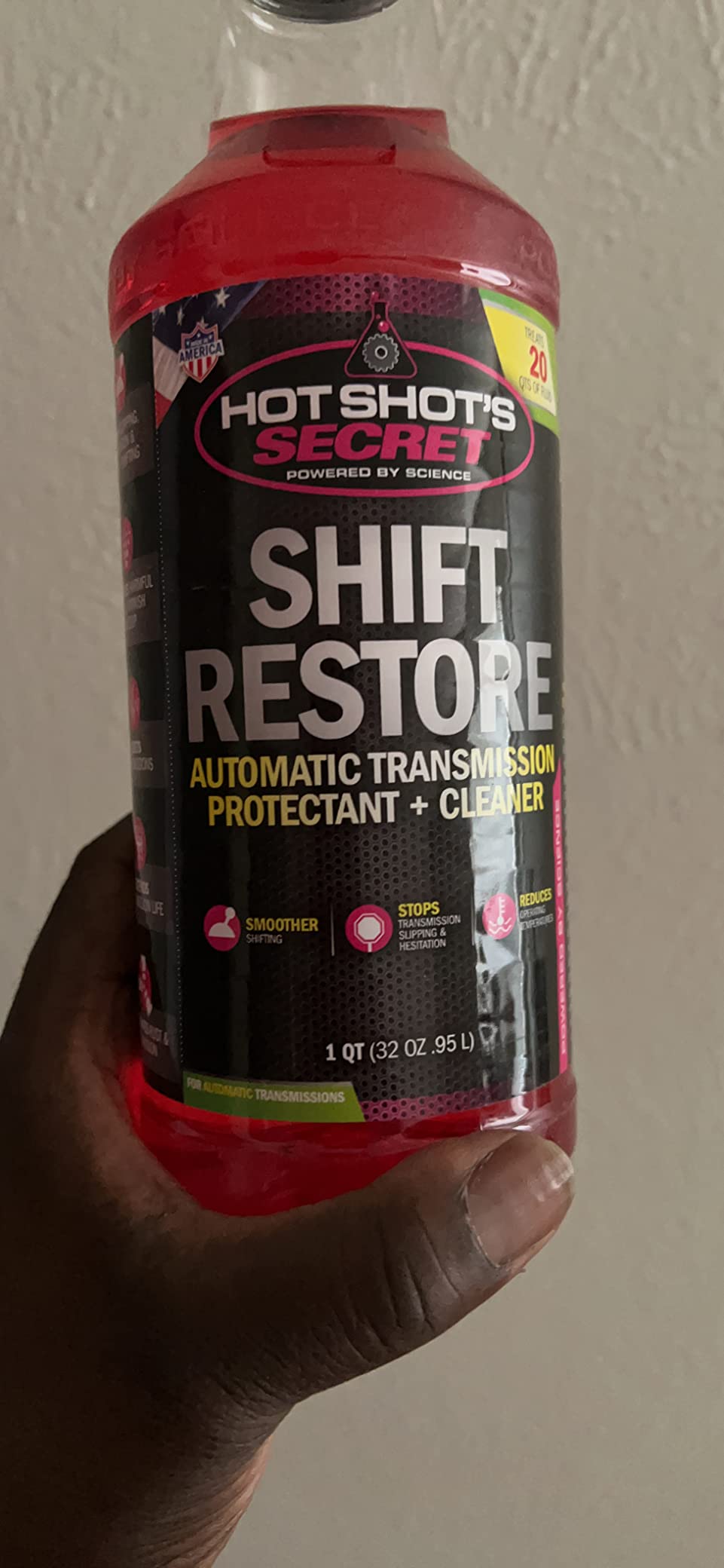 Hot Shot's Secret Shift Restore Automatic Transmission Additive 16 fl oz Bottle customer photo 1