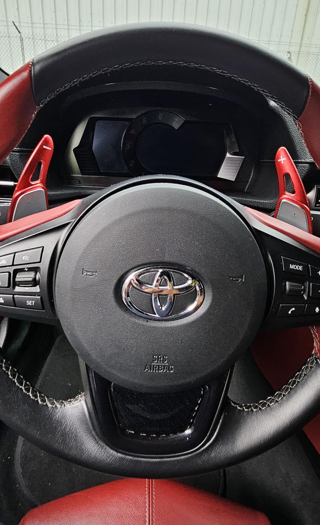 iJDMTOY Sports Red CNC Billet Aluminum Large Paddle Extensions Compatible with Toyota 2020-up Supra GR customer photo 1