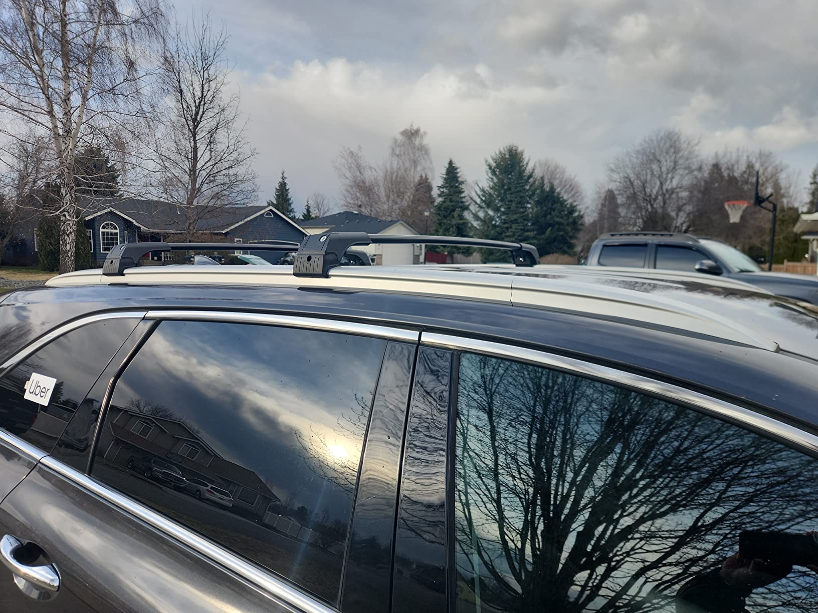 ERKUL Roof Rack Cross Bars for Kia Sorento 2016-2020 | Aluminum Crossbars with Anti Theft Lock for Rooftop | Compatible with Flush Rails - Black customer photo 1