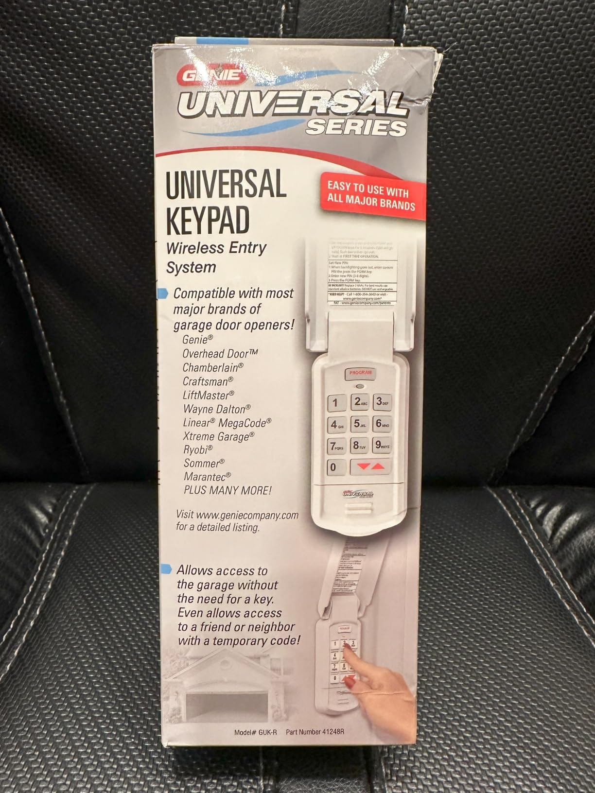 Genie Genuine GUK-R Wireless Universal Garage Door Opener Keypad, Compatible with LiftMaster, Chamberlain, Genie, Craftsman and More customer photo 2
