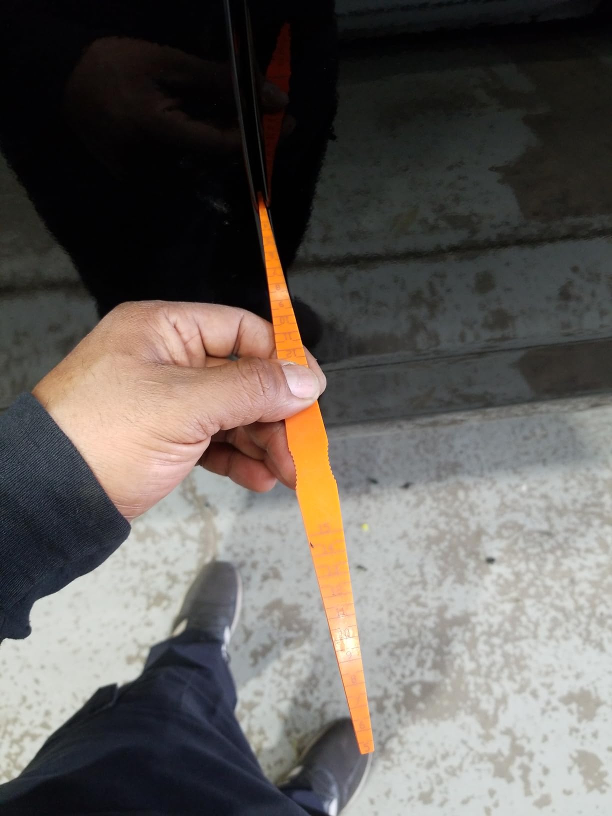 PAGOW 4 Pack Plastic Car Door Panel Gap Alignment Gauge Measuring Tool, Taper Feeler for Auto Car Vehicle-Orange Red customer photo 1
