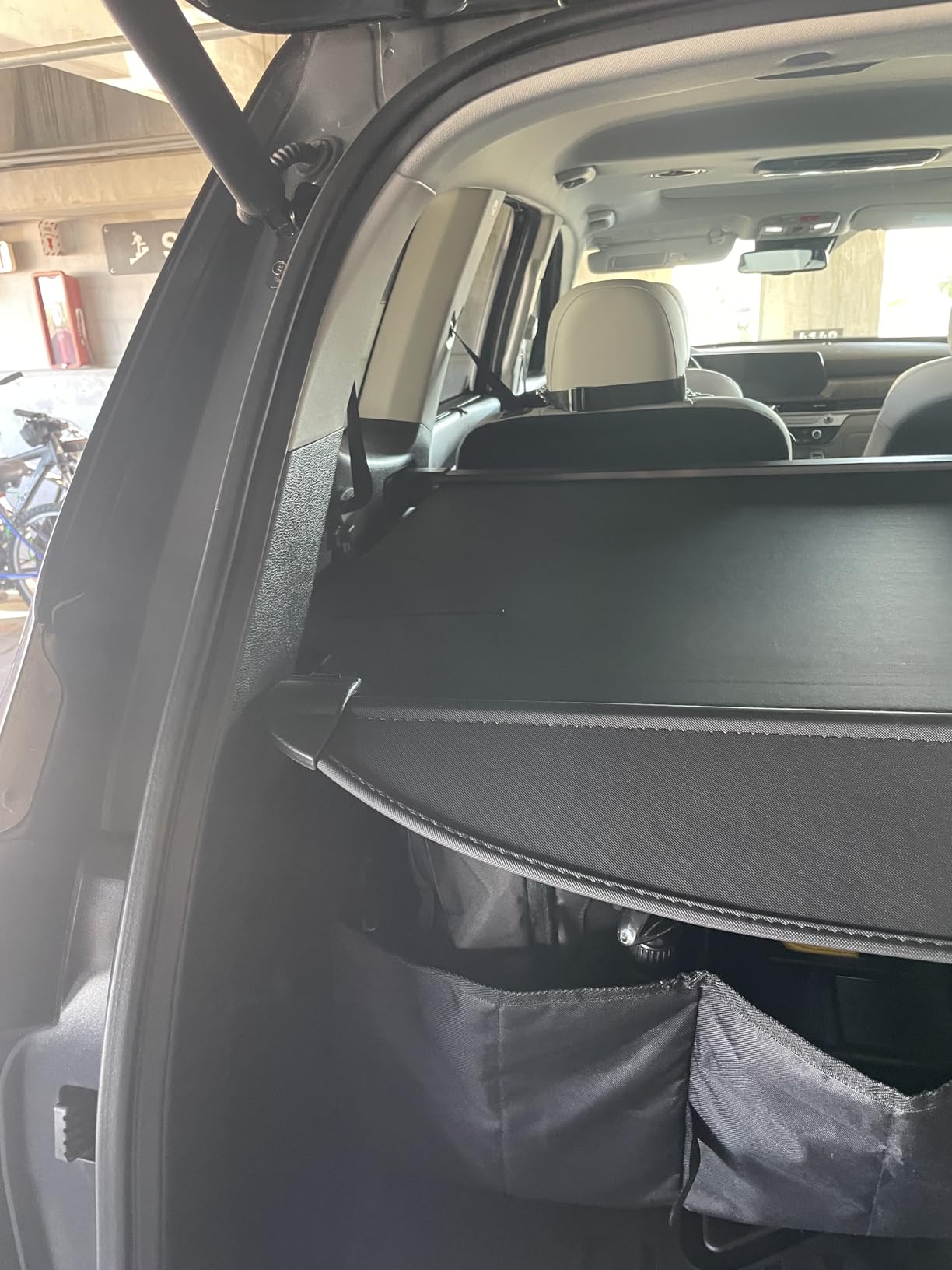 Powerty Cargo Cover for 2021-2025 2026 Kia Sorento Accessories Trunk Cover Retractable Trunk Shielding Shade for 2021-2026 Kia Sorento customer photo 2