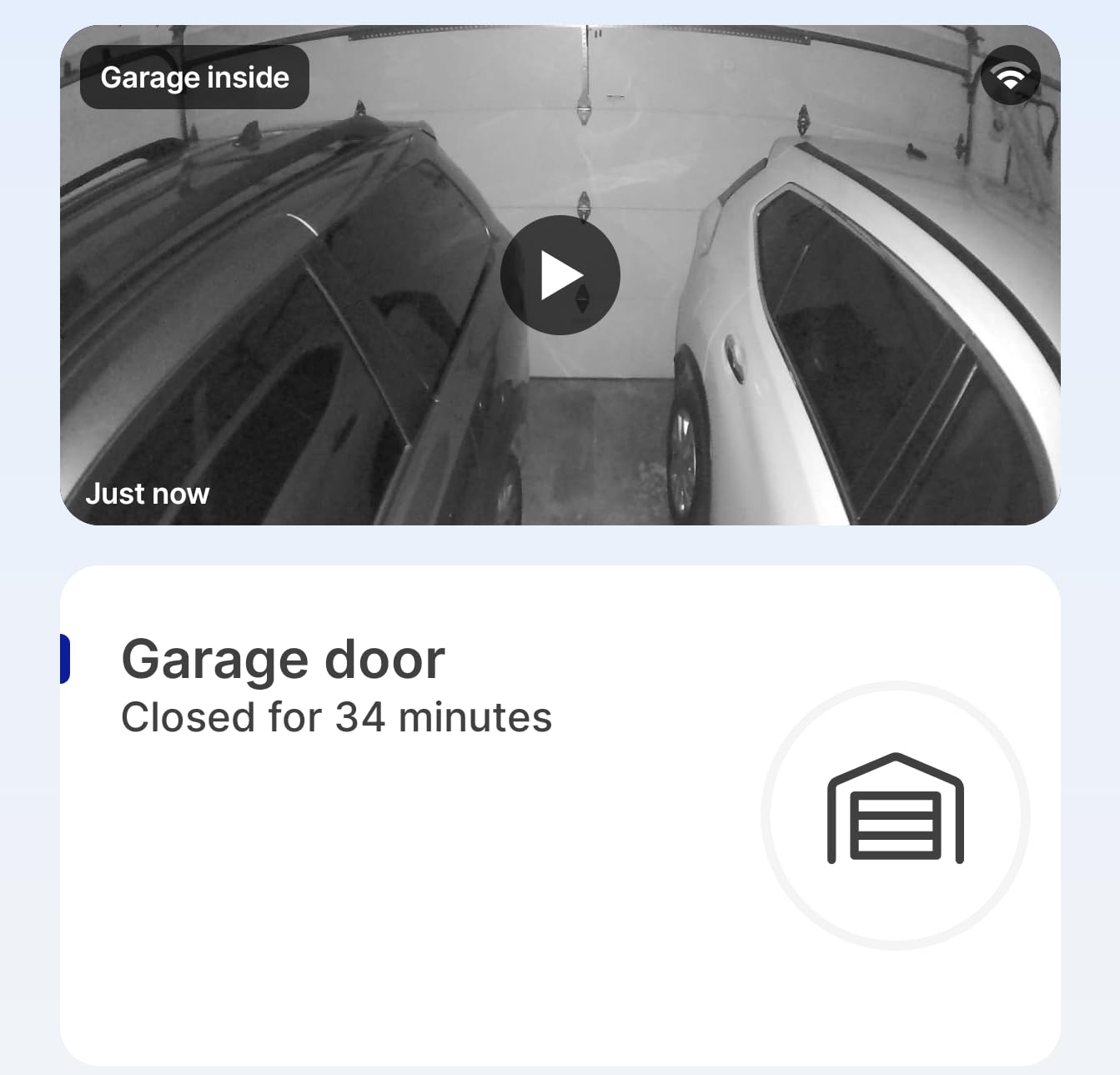 myQ Smart Garage Security Camera – 1080p HD Video, Night Vision, Motion Detection, Magnetic, Wi-Fi, Two-Way Audio, Smartphone Control customer photo 1