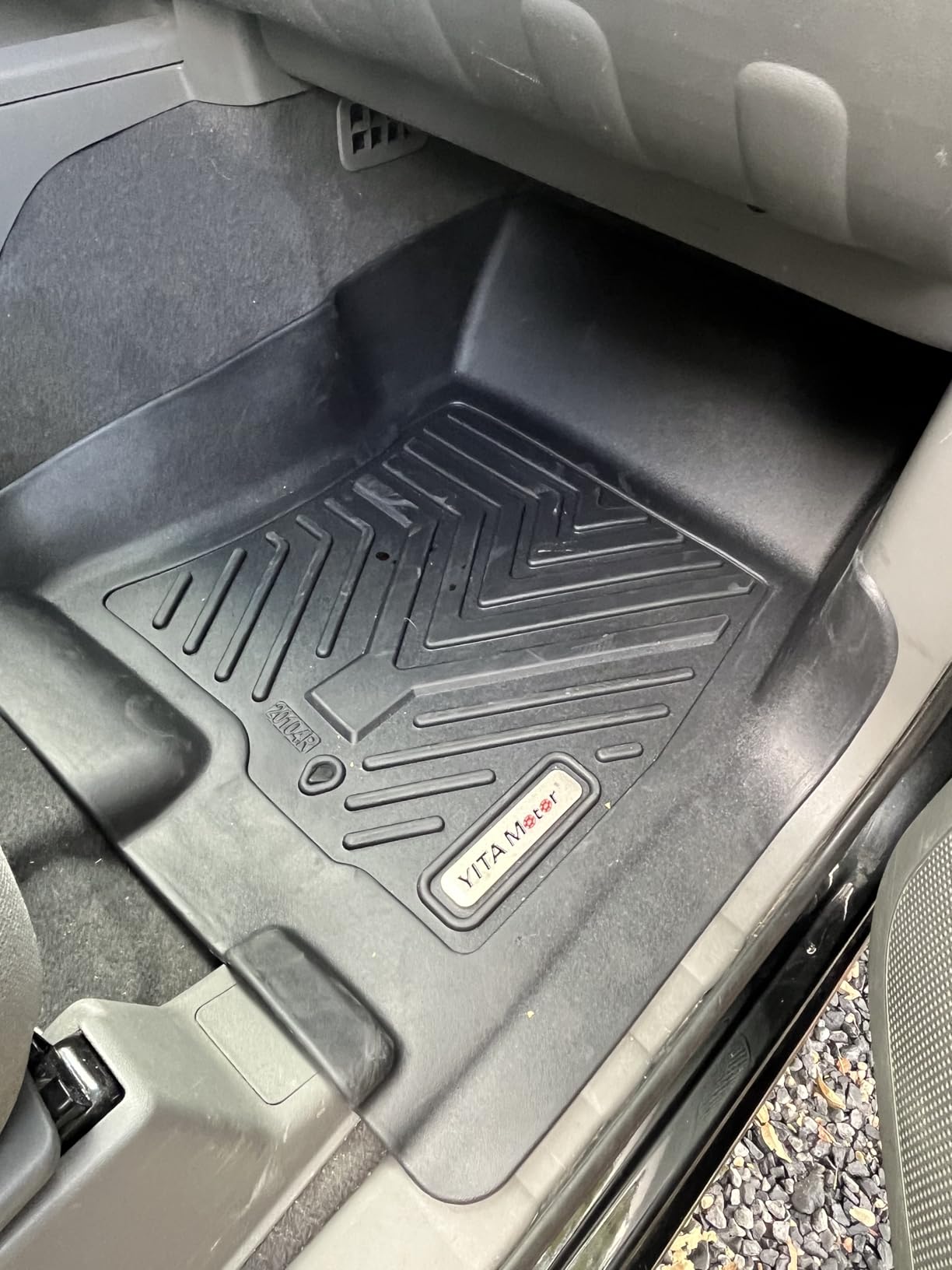 YITAMOTOR Floor Mats for Nissan Pathfinder 2013-2020, Infiniti QX60 2014-2020, JX35 2013, Custom Fit All Weather Anti-Slip TPE Rubber Mat, Pathfinder Accessories, 3 Row Automotive Floor Liners, Black customer photo 2