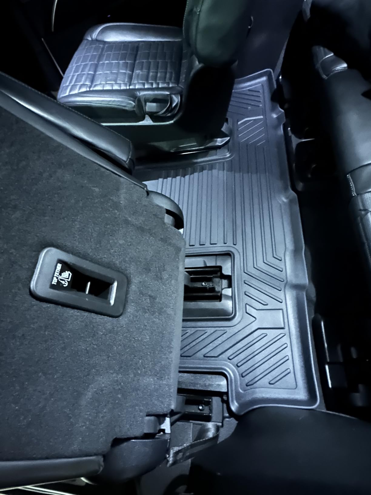 YITAMOTOR 3 Rows Floor Mats for 2021-2026 Chevy Tahoe/GMC Yukon/Cadillac Escalade with 2nd Row Bucket Seats, Custom Fit Black TPE All-Weather 1st & 2nd 3rd Row Floor Liners customer photo 1