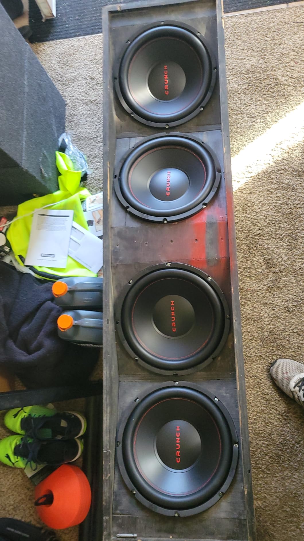 Crunch CRW12D4 12 Inch Subwoofer 800 Watt MAX 400 Watt RMS with 4 Ohm DVC customer photo 1