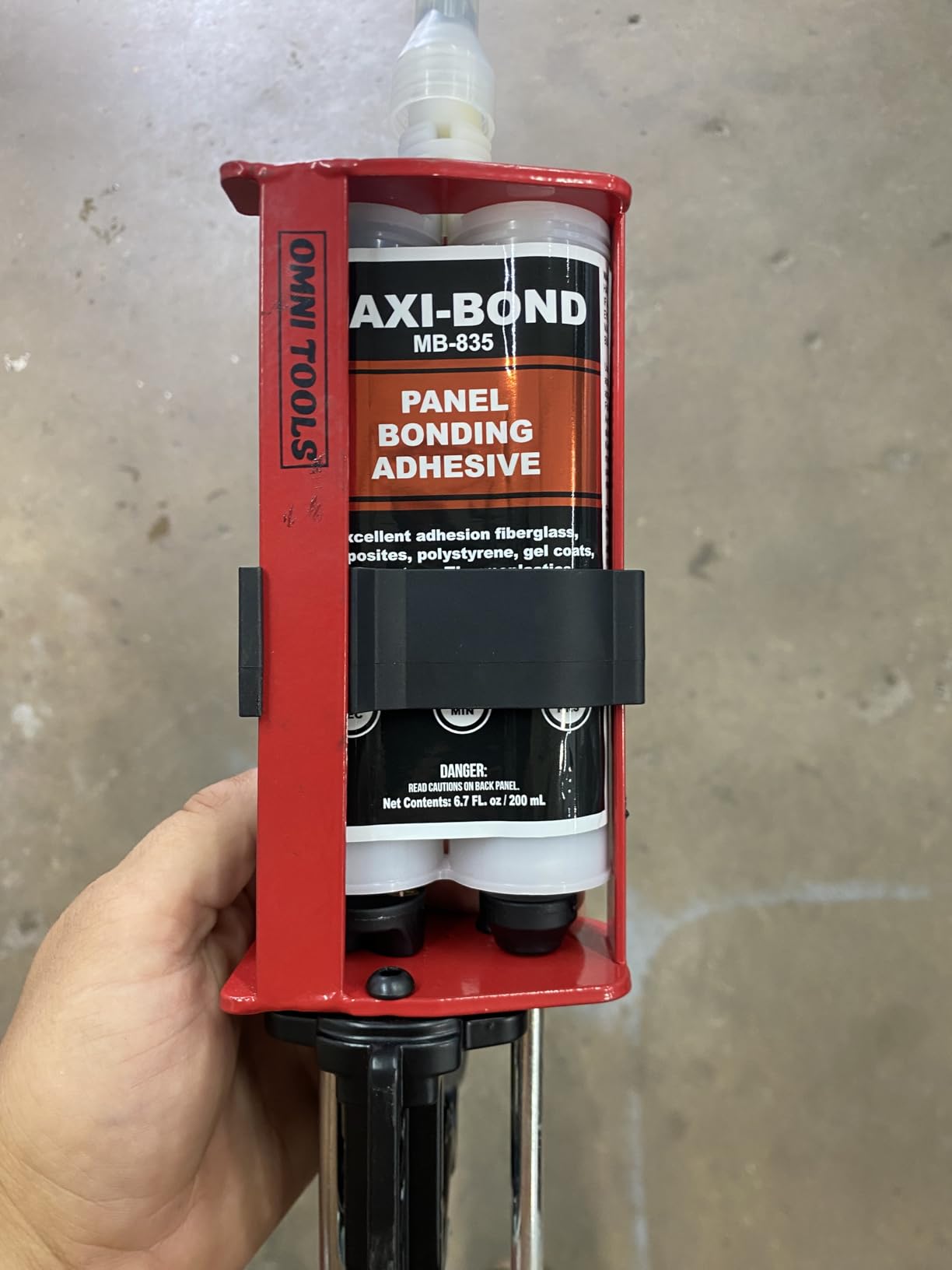 Maxi-Bond Panel Bonding Adhesive MB-835 - Two-Part Epoxy Adhesive, Non-Sag, High Strength for Metal, Fiberglass, Plastic & Composite Panels - Includes Mixing Nozzles, 200 mL (6.75 oz) customer photo 1