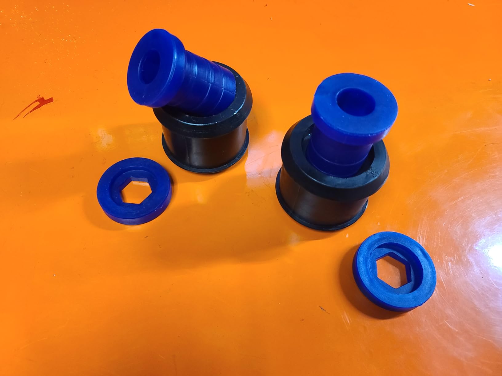 AUTOACER Front Lower Control Arm Wishbone Bushing kit 2 pcs Polyurethane Cooper R50/R52/R53/R55/R56/R57/R58/R59 02-15 customer photo 1
