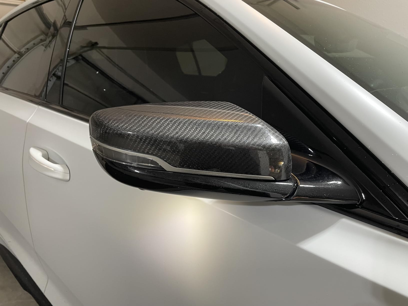 Replacement For 2020-2024 Cadillac CT5 CT5-V GM Factory Style CARBON FIBER Replacement Front Side Mirror Cover Pair customer photo 1