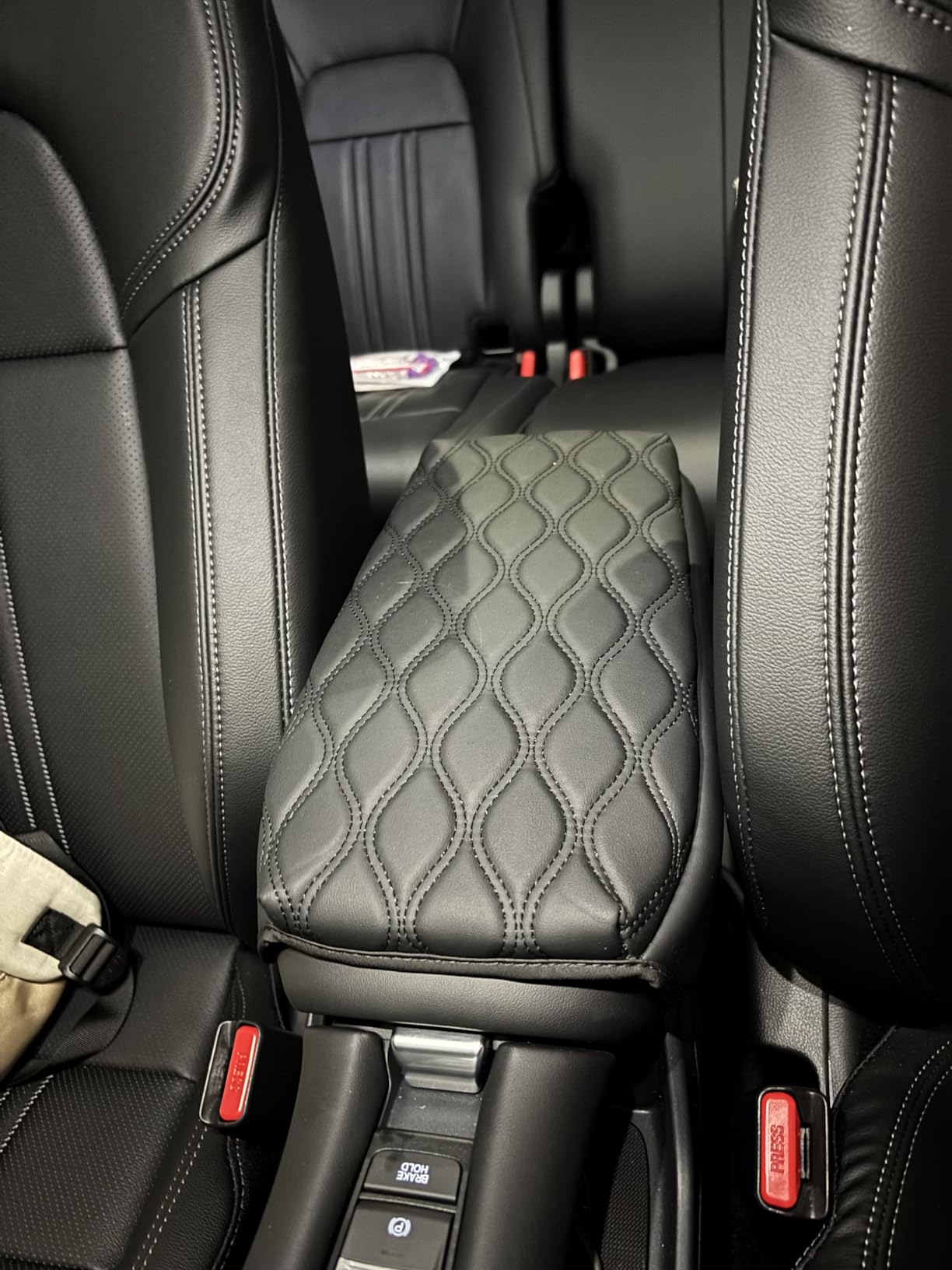 Autorder Center Console Cover for 2016-2022 Honda HR-V HRV Accessories Carbon Fiber Armrest Cover Anti-Scratch Middle Console Pad customer photo 2