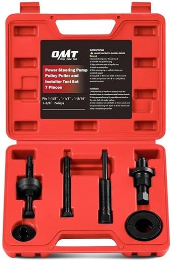 Orion Motor Tech Power Steering Pump Pulley Puller Installer Tool Set, Pump Pulley Remover Installer Tools Compatible with Ford, GM, and Chrysler customer photo 1