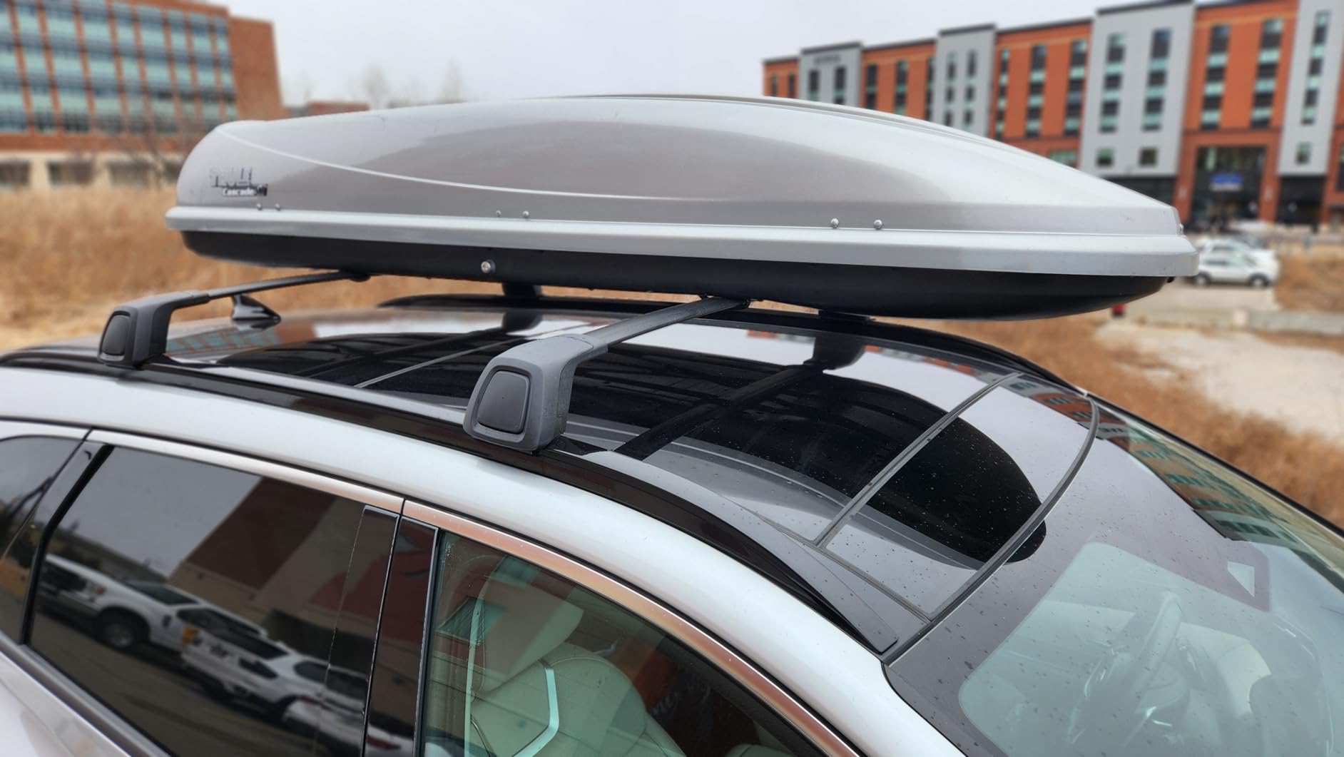 Snailfly Upgraded Crossbar Fit for Hyundai Santa Fe 2019-2023 Anti-Theft Roof Rack Rail Cross Bars for Luggage Kayak Ski Bike Snowboard Skiboard Cargo Carrier 165lbs Capacity customer photo 1