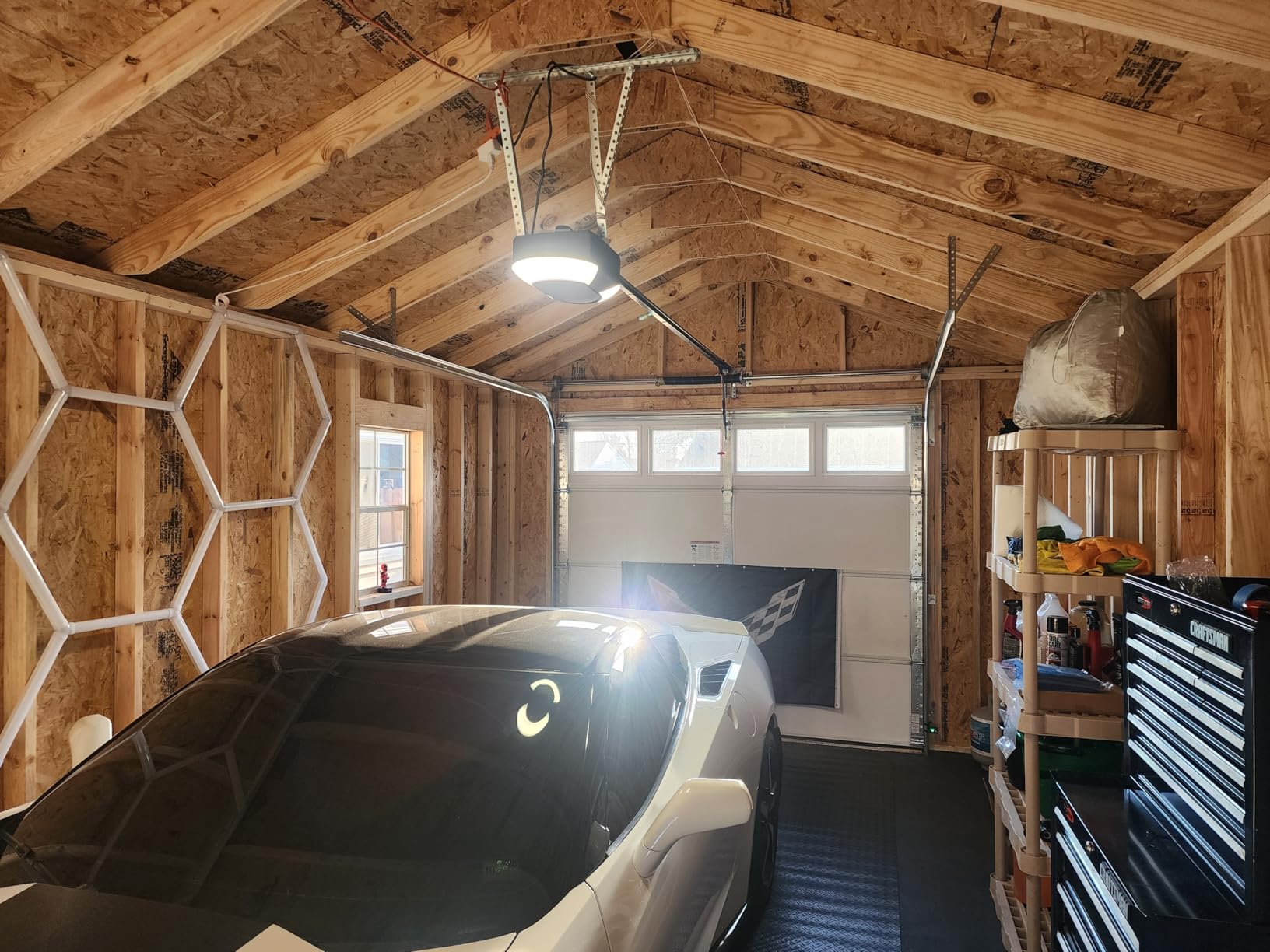 Chamberlain B6713T Smart Advanced Corner LED Lighting-myQ Smartphone Controlled-Ultra Quiet, Strong Belt Drive & MAX Lifting Power, Blue Garage Door Opener customer photo 1