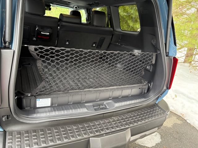 Amiss Cargo Net Stretchable, Car Exterior Accessories, Adjustable Elastic Trunk Storage Net with Hook for SUVs, Cars and Trucks (35.4x15.8 Inch) customer photo 1