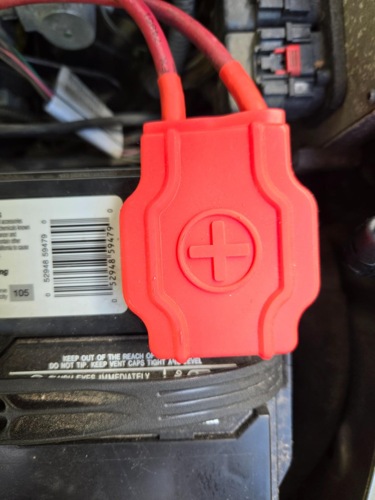 Recoil ZBT Military Spec Battery Terminal Top Post Set, for Car, Truck, Boats, RV, Vessels, One Pair with Durable Silicone Cover (Positive & Negative), Four Copper Lugs and Heat-shrink Tubing customer photo 1