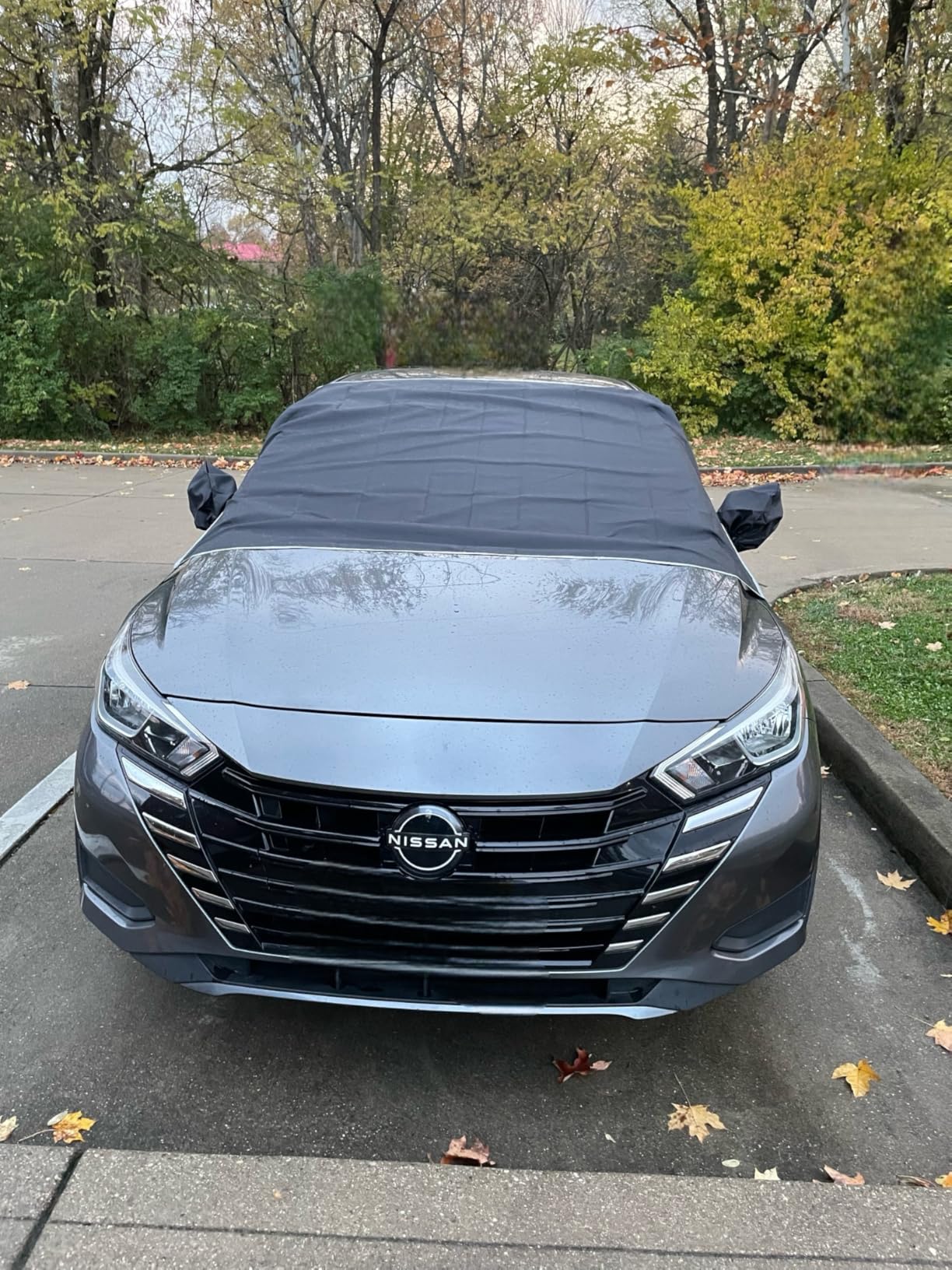 LoyaForba Car Magnetic Windshield Snow Cover for Ice, All Weather Application Windshield Cover, Snow and Wiper Protector for Most Cars, SUVs, Vans, Winter Car Front Window Accessories customer photo 2