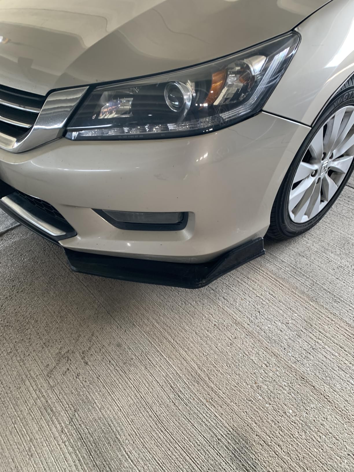 labwork 4 Pieces Universal Car Front Bumper Lip Spoiler Splitter Body Kit Bright Black Red Tongue customer photo 1