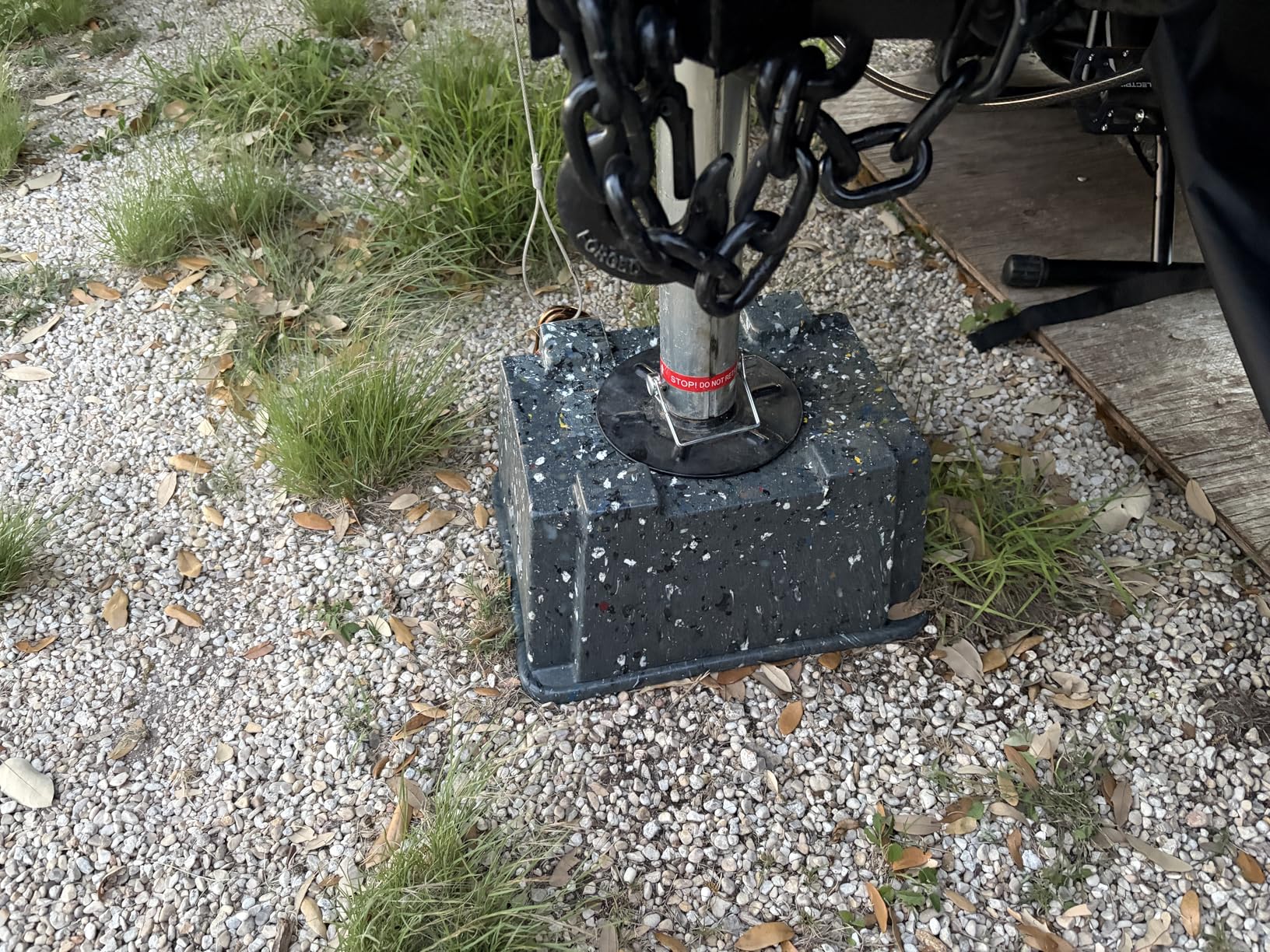 OX BLOX Heavy Duty Trailer Jack Block - 10,000 lbs Capacity - Made in USA from Recycled Plastic customer photo 1