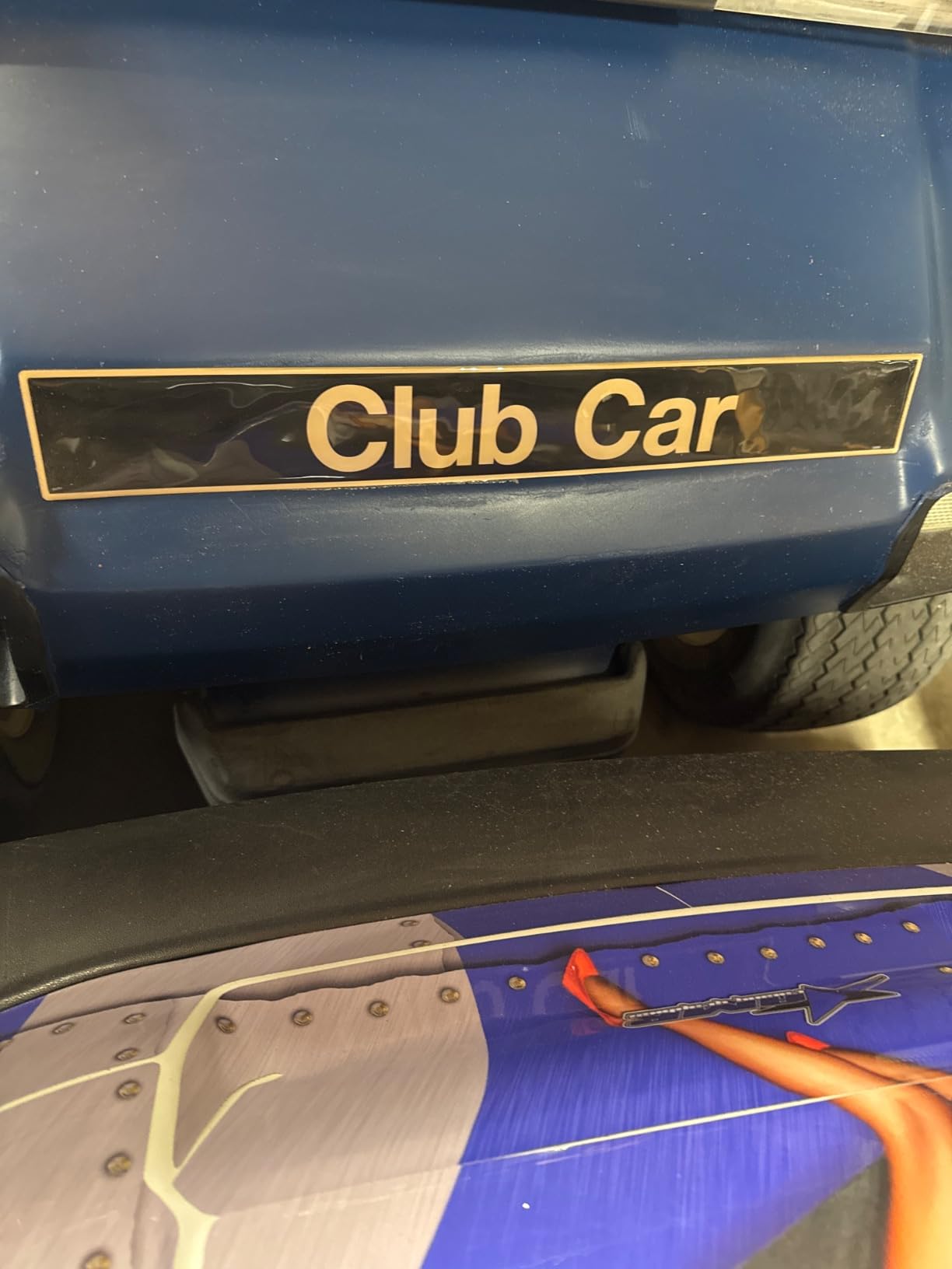 DRIVE UP Name Plate for Club Car DS Emblem Black Gold for Golf Cart-18