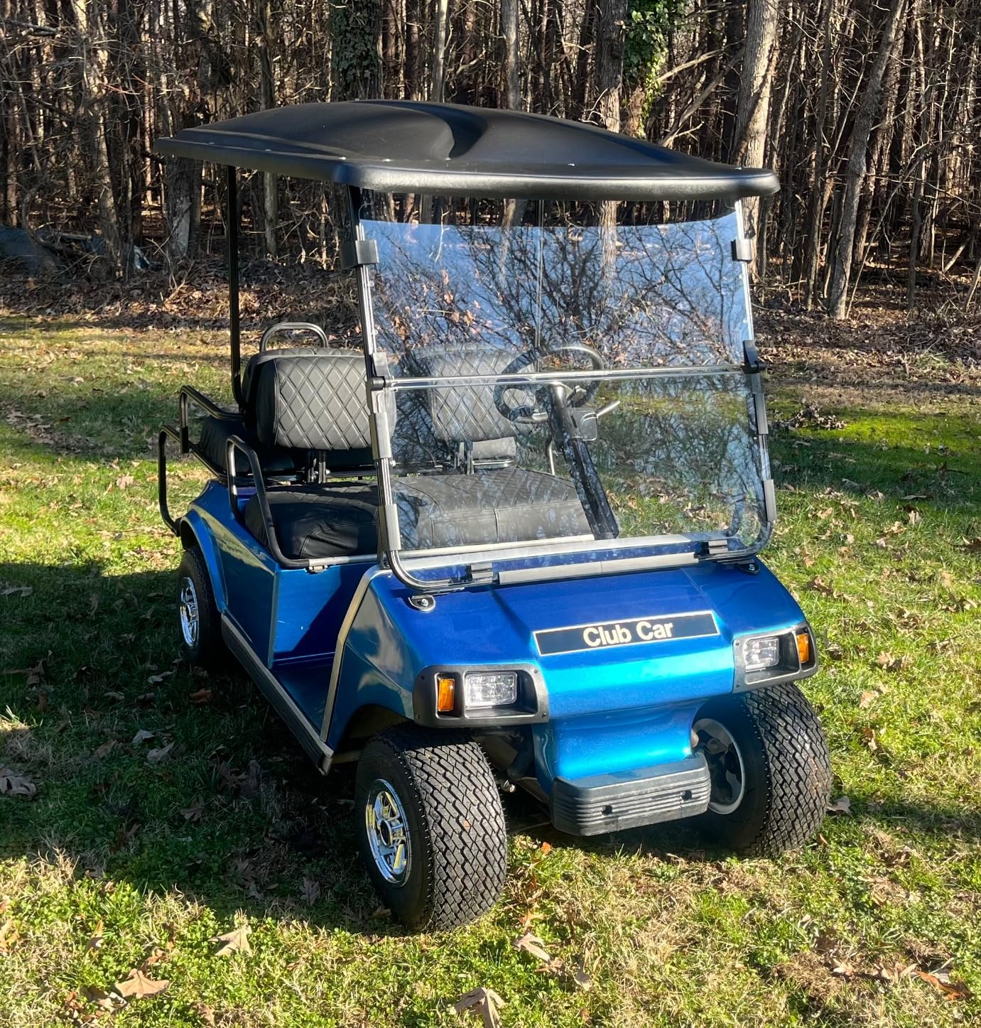 DRIVE UP Name Plate for Club Car DS Emblem Black Gold for Golf Cart-18