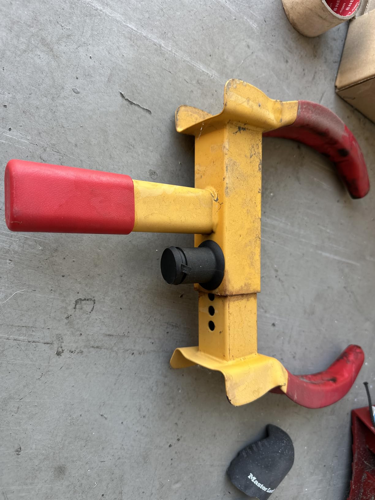 CARTMAN 2 Packs Heavy Duty Trailer Wheel Lock, Adjustable Anti Theft Wheel Clamp, Great Deterrent for Trailers SUV Boats ATVs Motorcycles Golf Cart, 6 Alike Keys customer photo 1