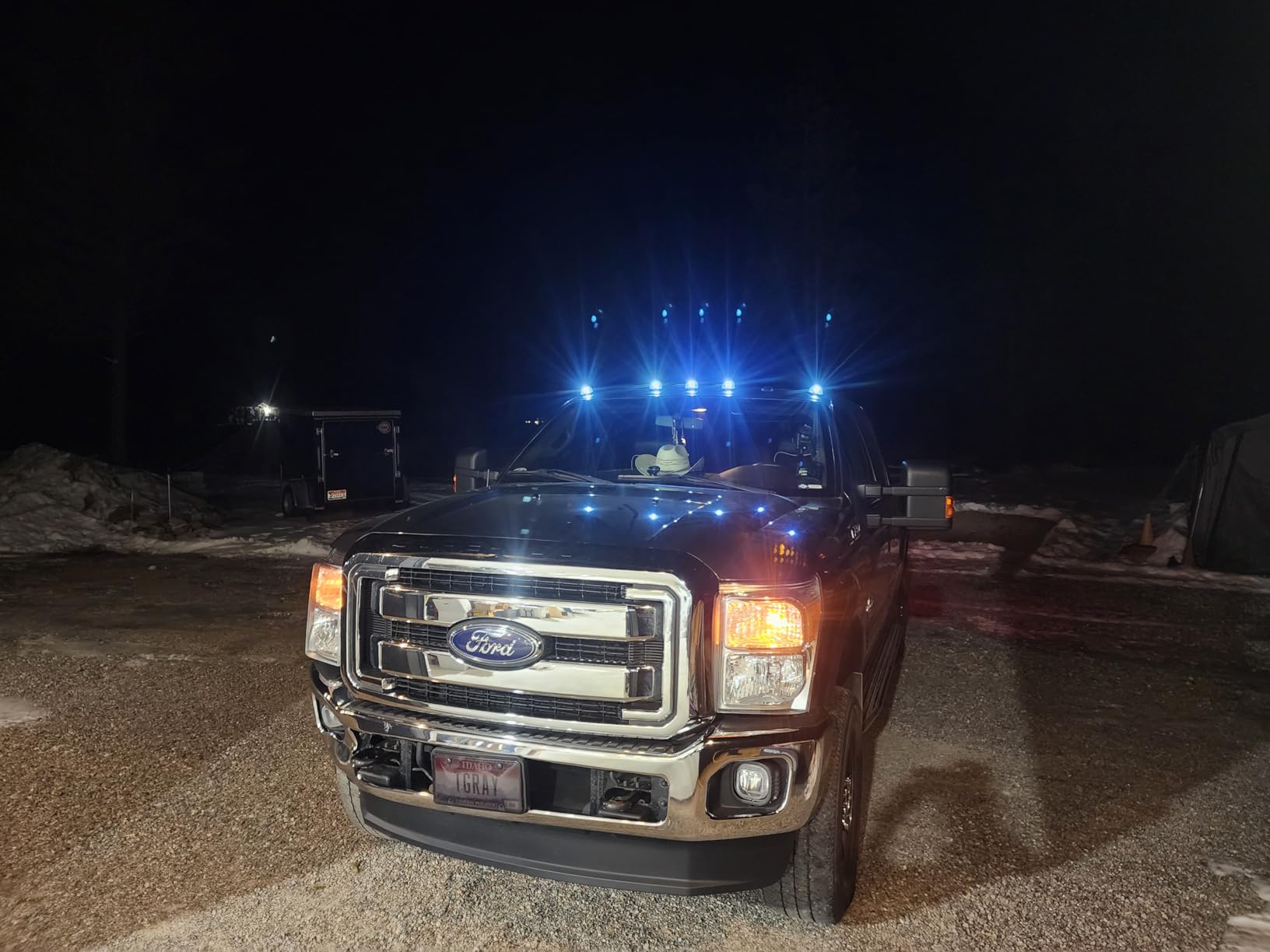 PSEQT Cab Roof Marker Lights 10 LED Amber Top Clearance Running Lights Compatible with Ford 1999-2016 F150 F250 F350 F450 F550 Super Duty Pickup Trucks SUV (5PCS, Amber Lens) customer photo 2