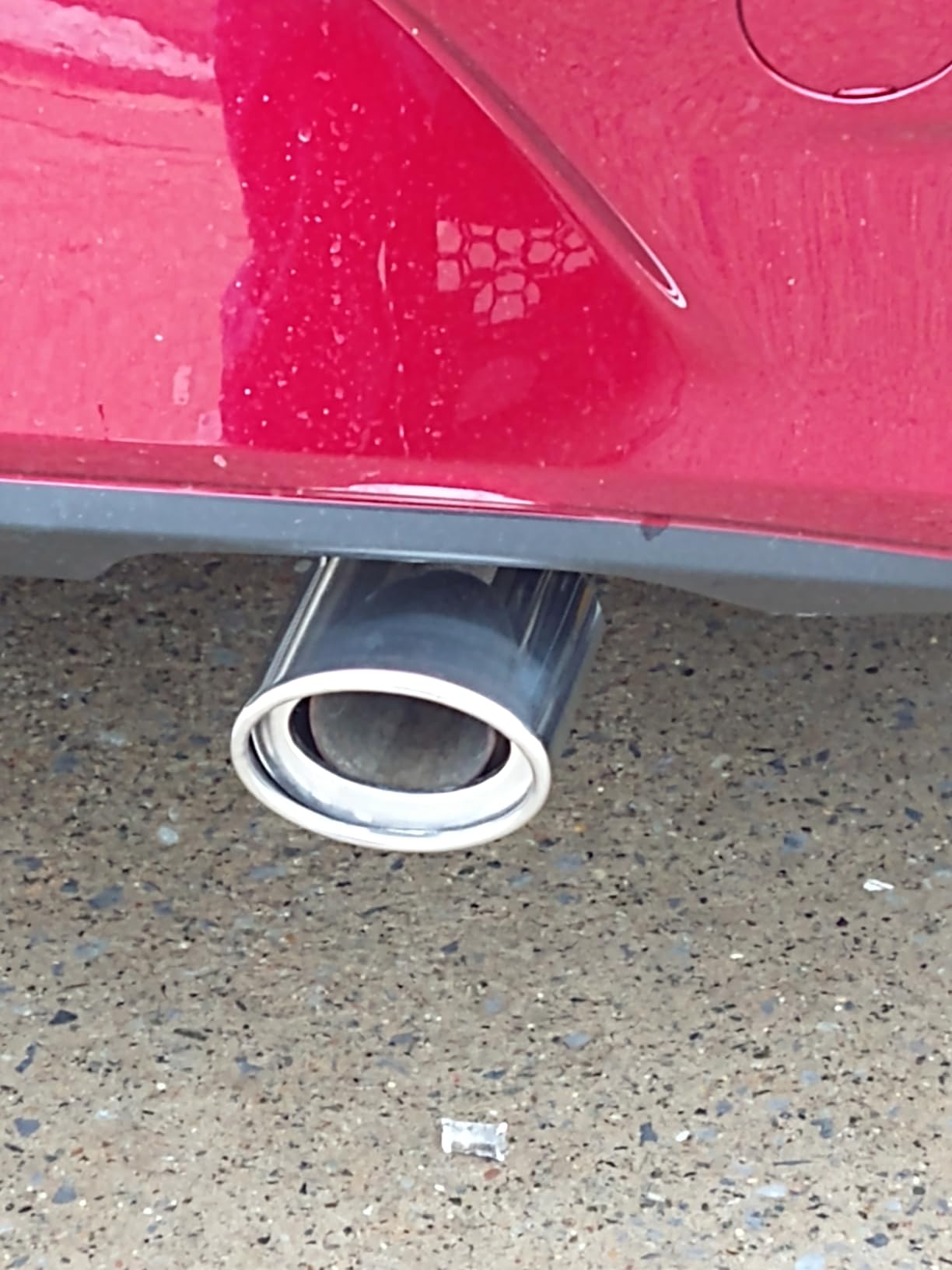 Dsycar Universal Stainless Steel Car Exhaust Tail Muffler Tip Pipe - Adjustable Car Decoration Exhaust Tips (Straight-Black) customer photo 1