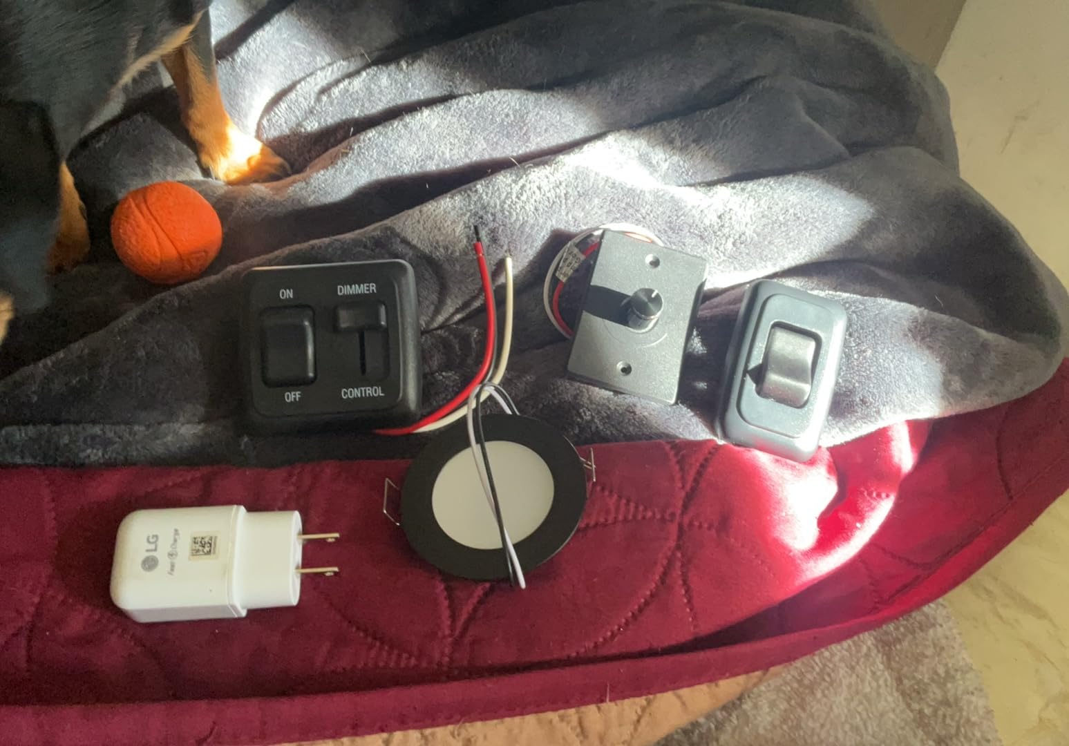 Acegoo 12V Dimmer Switch, RV Light Dimmer High Side PWM Dimming Switch for Boat Camper Trailer Van Truck Cars, Works with LED Light Fixture, Halogen, Incandescent, Strip Lights customer photo 1