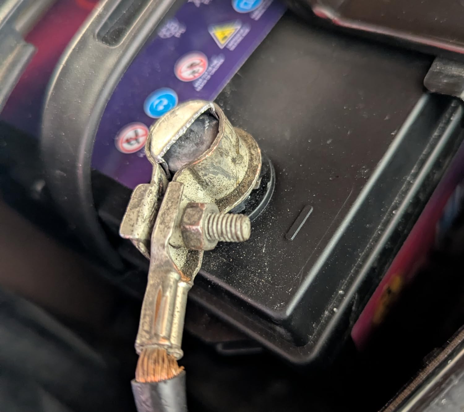 QWORK Battery Post Shims Cap, 4 Pack Terminal Cable End for Positive or Negative Post customer photo 1