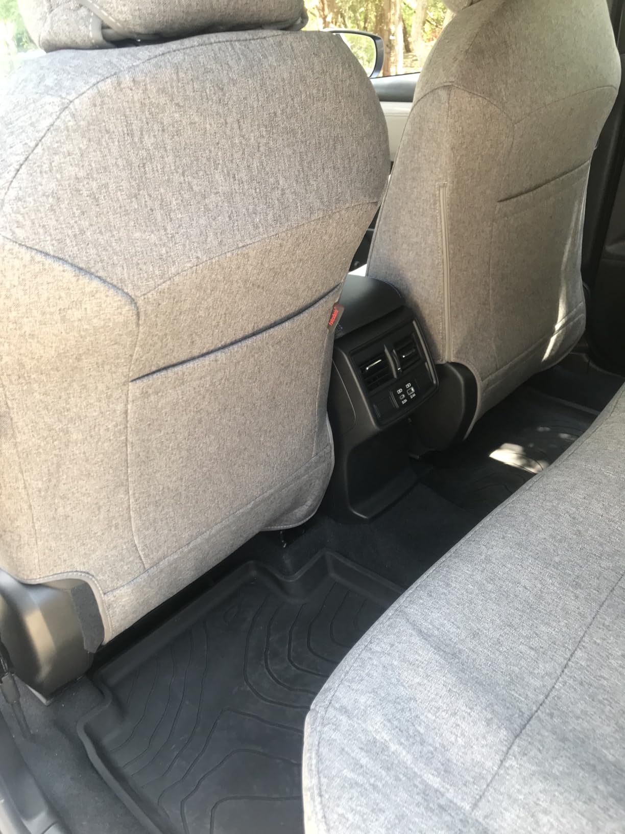 coverdream Forester Seat Covers Custom Fit for 2019-2023 2024 Subaru Forester Seat Covers,Full Coverage,Airbag Compatible Polyester Car Seat Protector (Full Set,Gray) customer photo 2