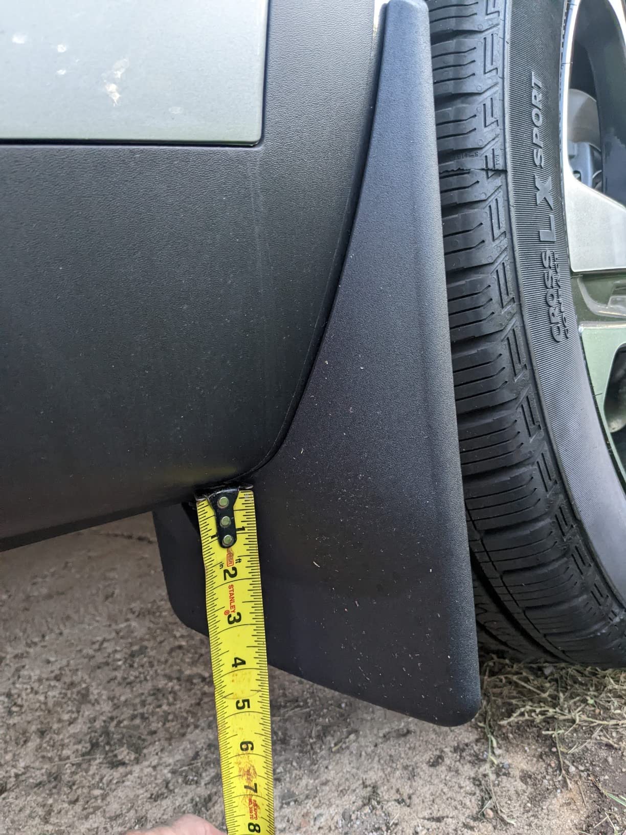 WeatherTech Custom No Drill Splash Guard MudFlaps for Kia Sorento, Sorento Plug-in Hybrid, Sorento Hybrid - Front & Rear Set (110136-120136), Black customer photo 2