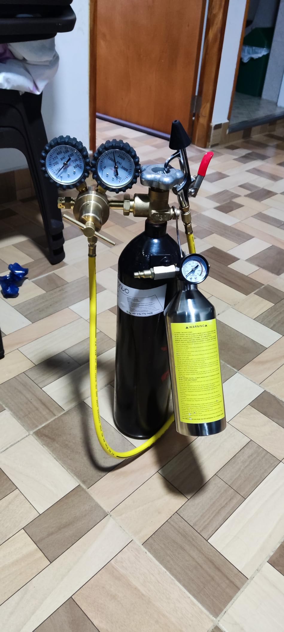 AC Flush Kit Pressure Regulating&Relief Valve AC Cleaner Real-time Monitoring Pressure Gauge AC Cleaning Kit with Spray Head & Hook & 3.5FT Hose&Fitting for Air Conditioner Pipe, Condenser, Evaporator customer photo 2
