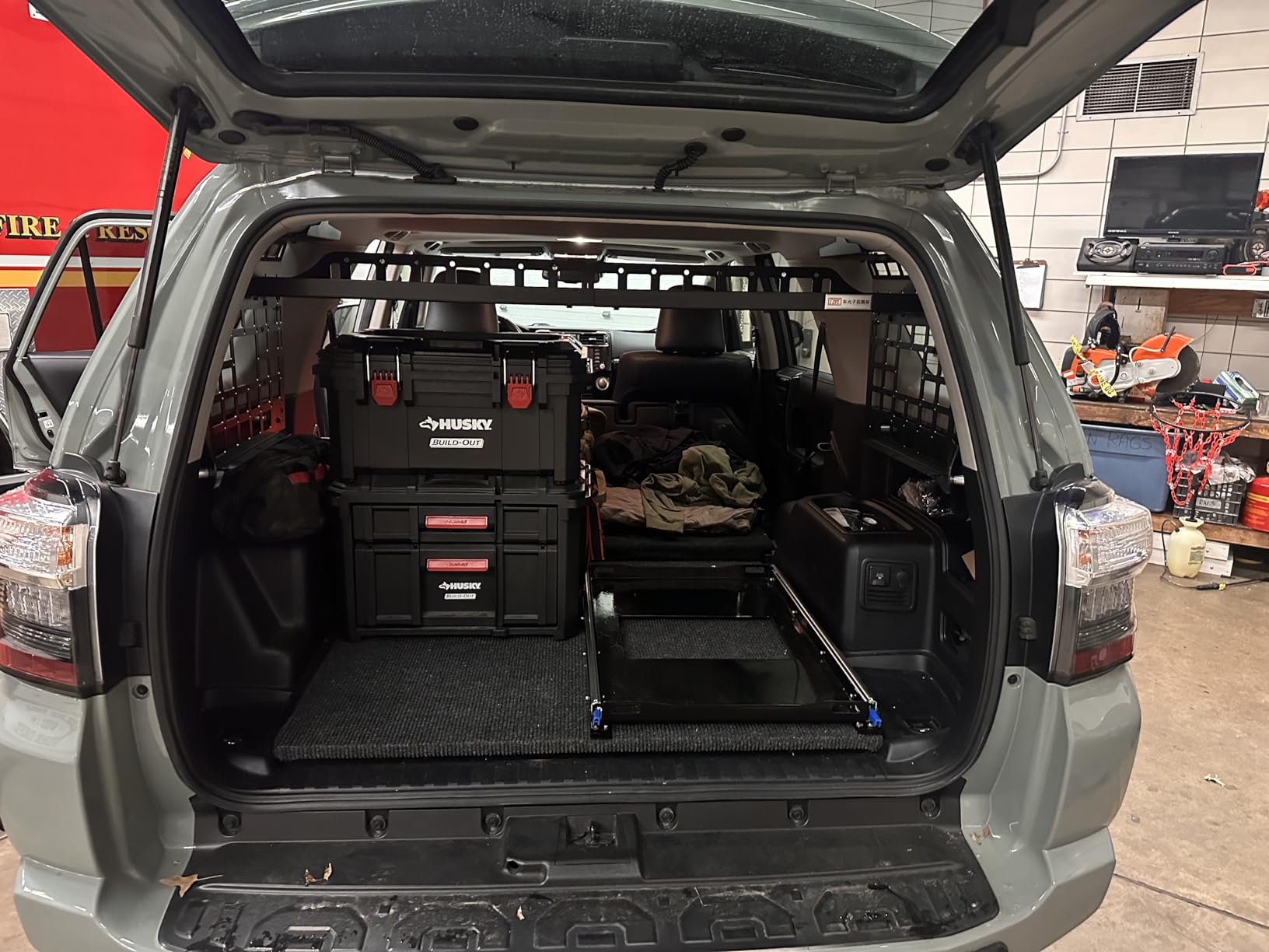 HIGH FLYING for Toyota 4Runner 2010-2024 Car Accessories Modular Storage Molle Panel System Trunk Shelf Luggage Carrier Cargo Racks Trunk Organizer Aluminum Alloy Whole Kit customer photo 1