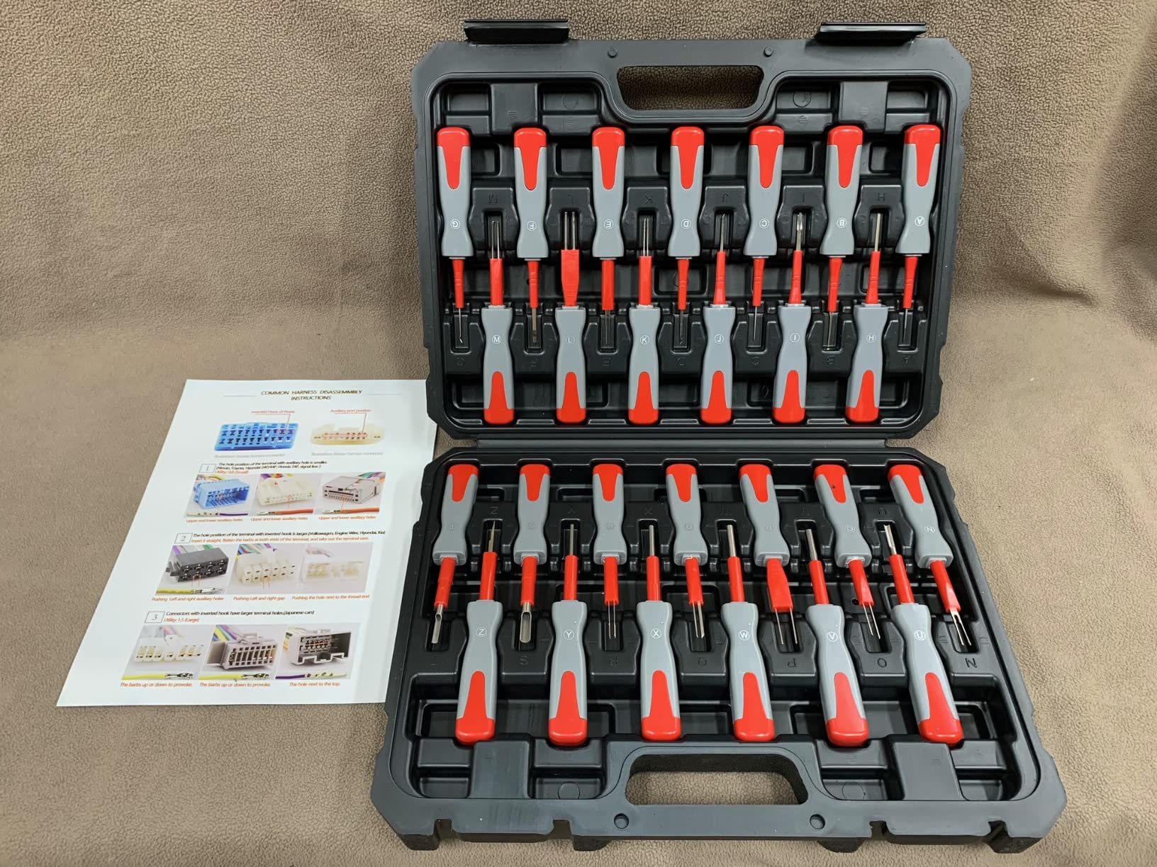 Terminal Removal Tool Kit, For Replaces Universal Vehicle Wire Harness Pin Connector Release Tool Set(26 PCS) customer photo 1