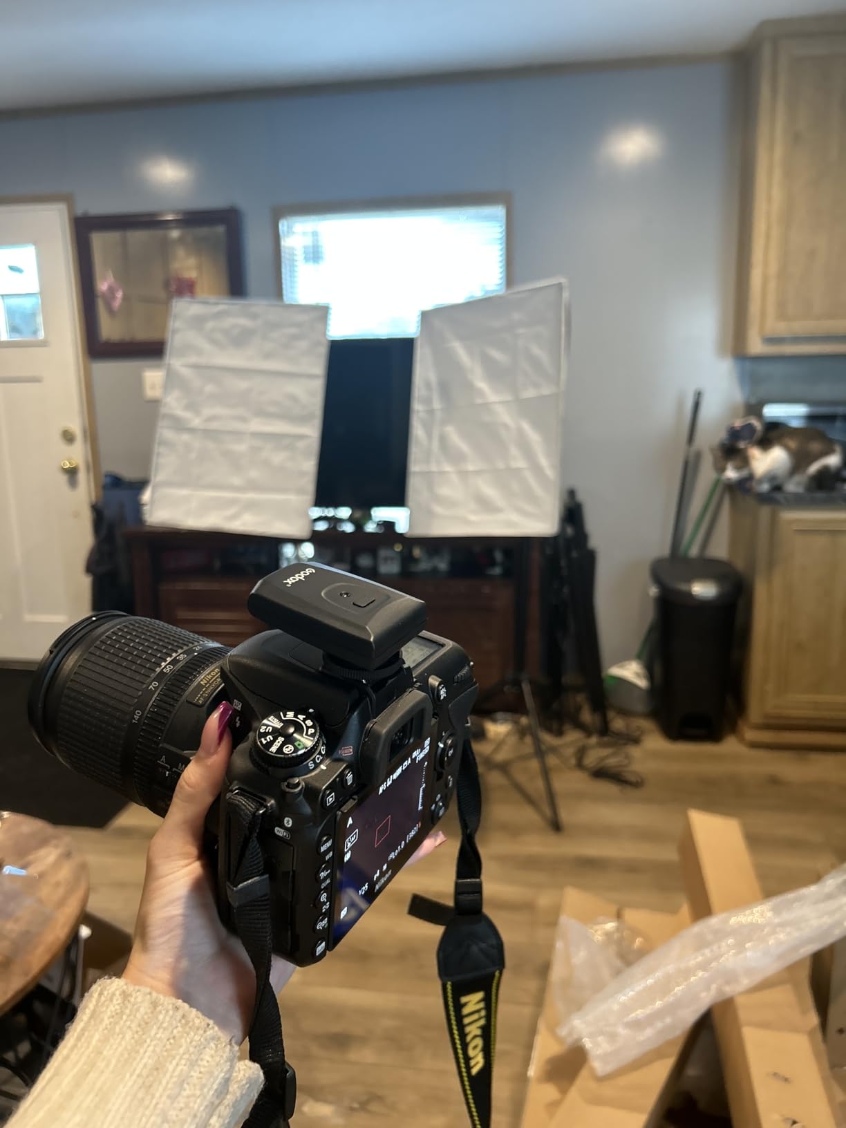 Professional Studio Flash Kit for Photography, Strobe Lights Softbox Lighting Kit, 2x180W 5600K Compact Monolights with Flash Trigger, Softbox, Light Stands customer photo 1