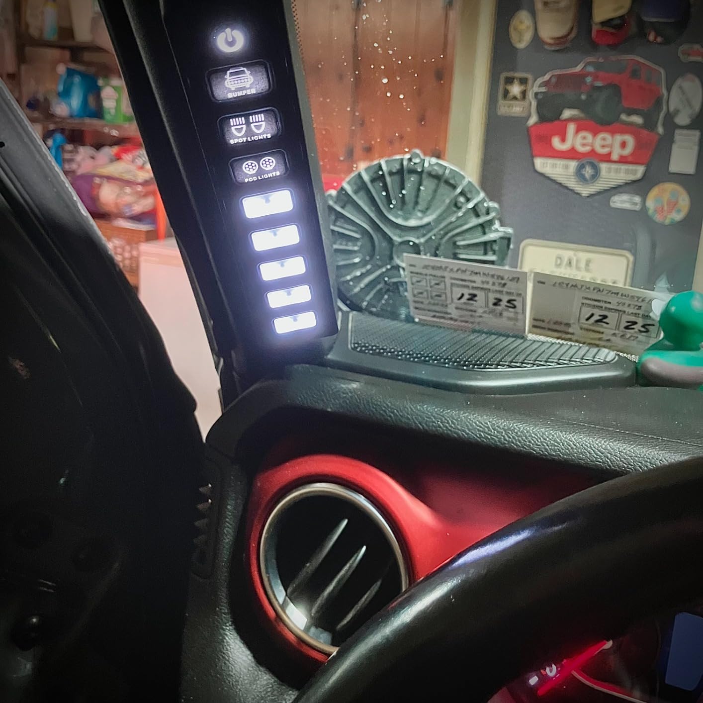 Voswitch JL800 Grab Handle Switch Panel for Jeep Wrangler JL 2018-2023 and Gladiator 2020-2023 customer photo 2