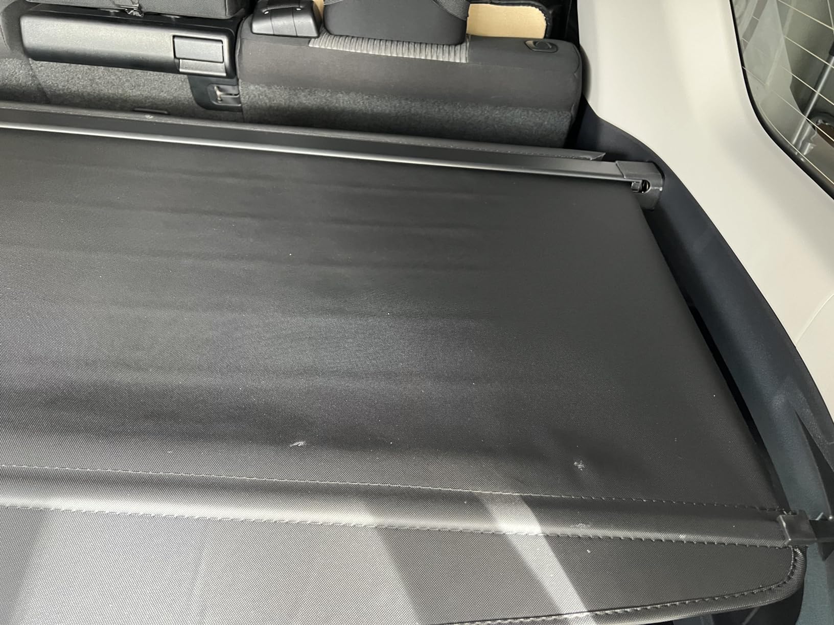Marretoo for Toyota Highlander Cargo Cover 2025 2024 2020 2021 2022 2023 for Toyota Highlander Accessories Upgrade Version No Gap Black Retractable Trunk Cover Security Shield Shade customer photo 1
