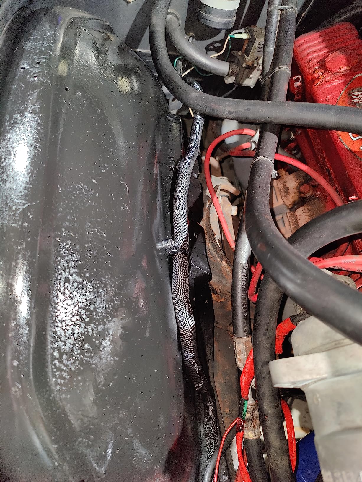 MGI SpeedWare Woven Mesh Split-Sleeve Wire Loom for High-Temperature Automotive Harness and Home Cable Management - 25 feet (1/8in) customer photo 1