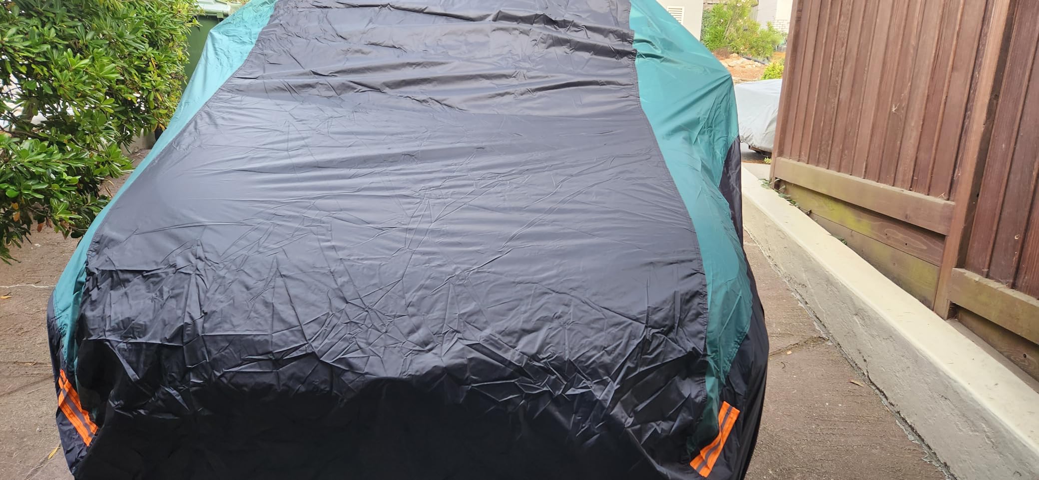 SEAZEN Car Cover Straps Wind Protector, 3Pcs Adjustable Elastic Windproof Ropes Protect Car Cover from High Winds customer photo 2