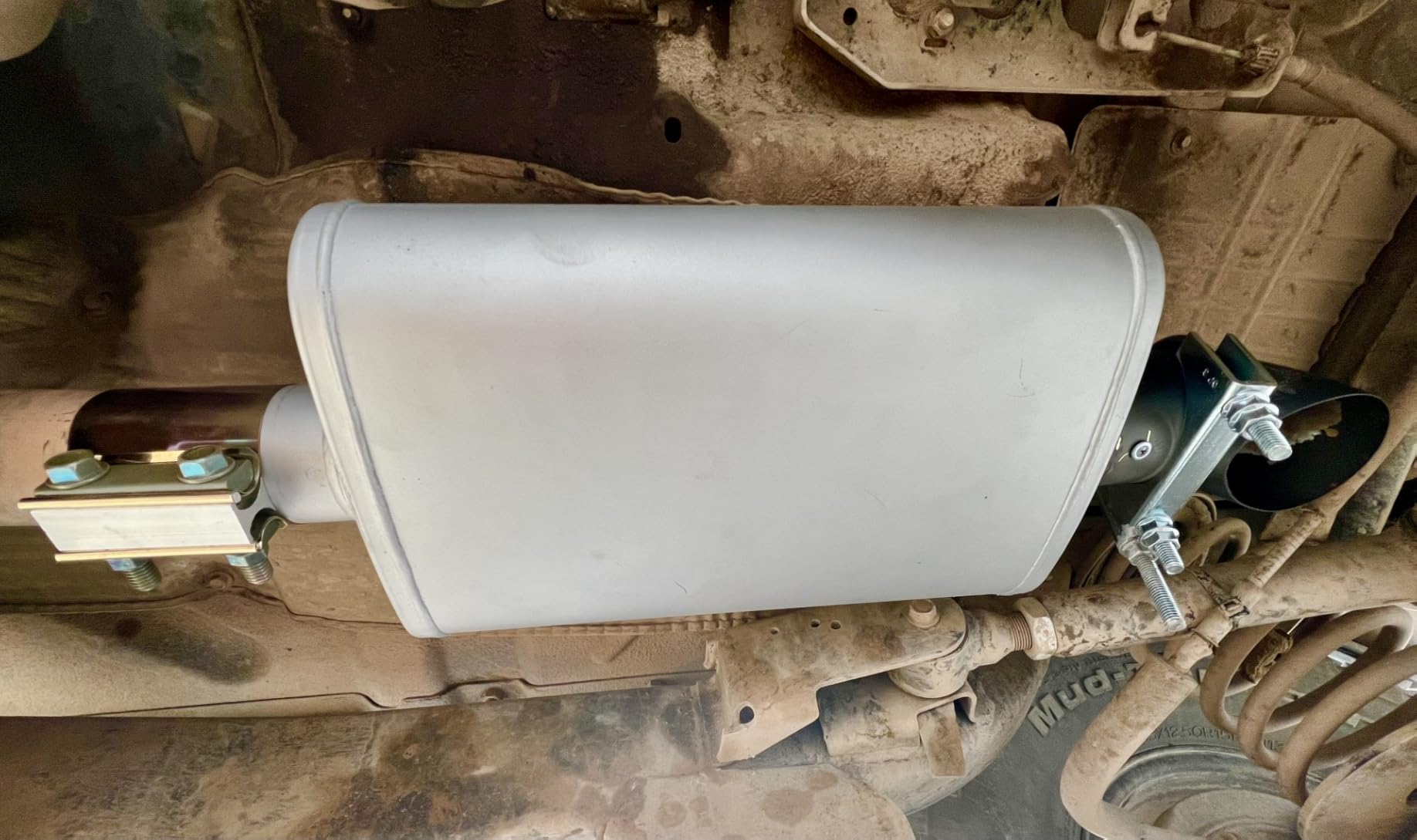 Exhaust tip -2.5'' Inlet Bolt on Turn Down Design - Stainless Steel Car Muffler Tips 2.5