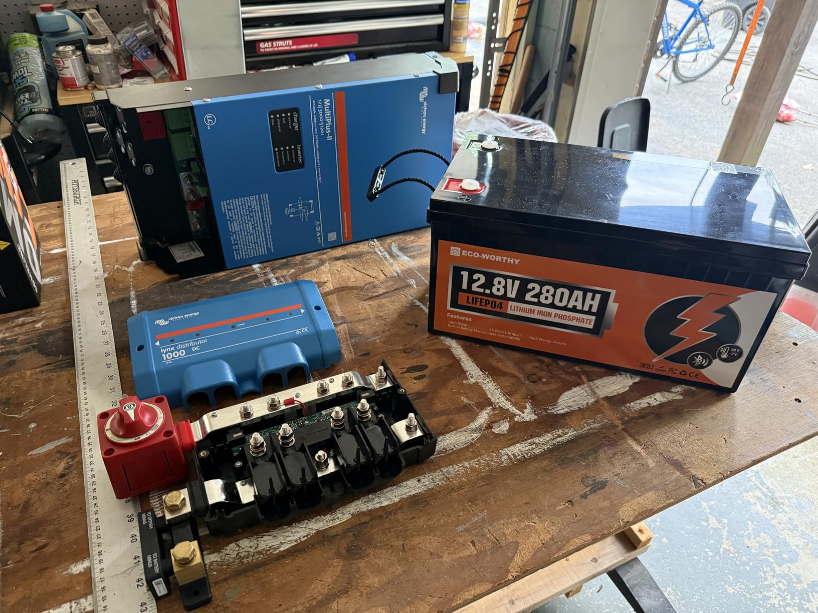 Spartan Power Battery ON/Off Disconnect Switch 300A - Ignition Protected, Heavy Duty Cutoff Switch for RV, Marine, and Automotive Battery - 12V to 48V - Red customer photo 2