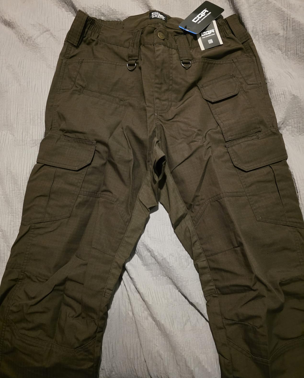 CQR Men's Tactical Pants, Water Resistant Ripstop Cargo Pants, Lightweight EDC Work Hiking Pants customer photo 1