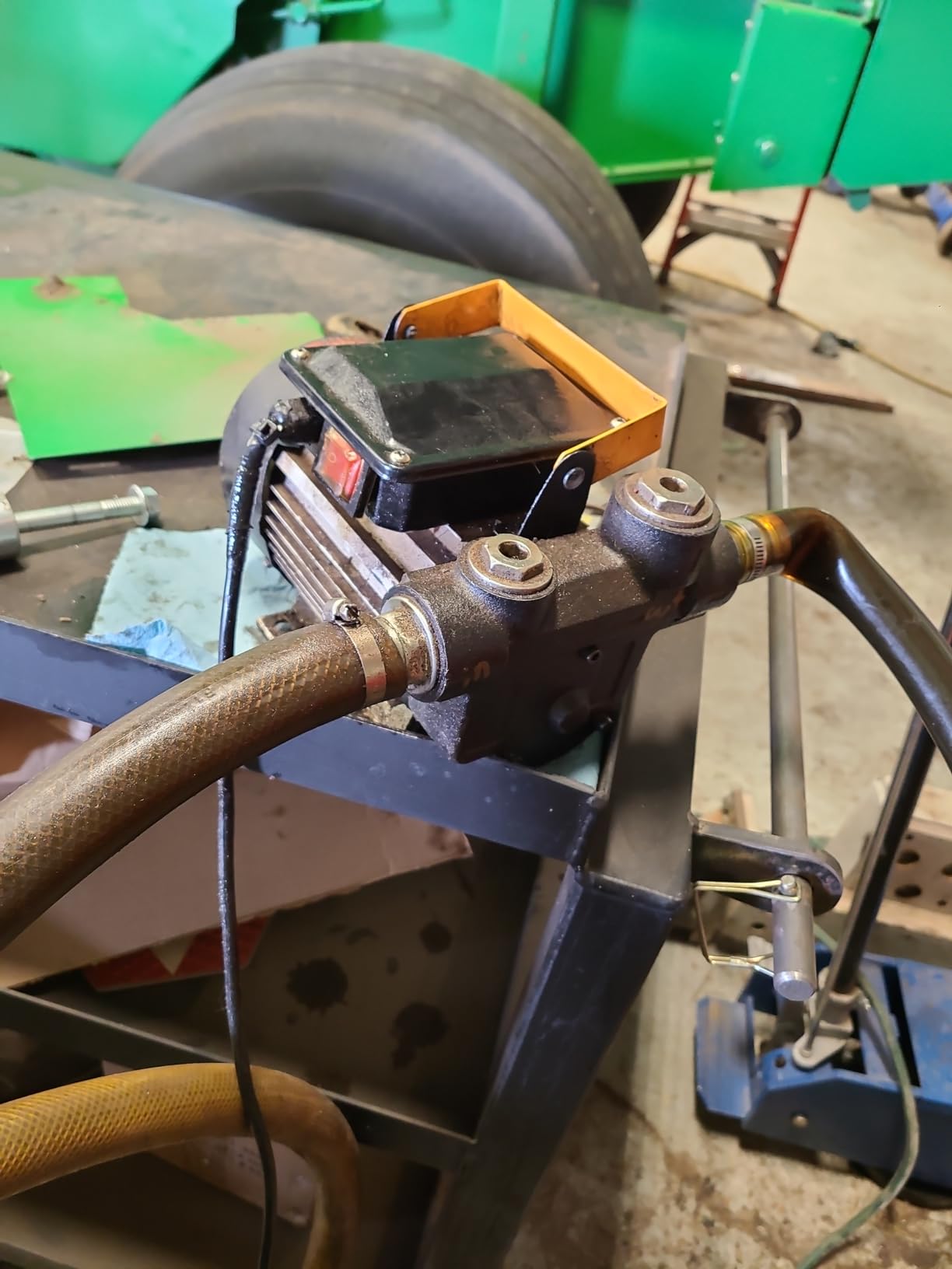 110V AC 550W Self Priming Electric Transfer Pump, 60L/min Oil Transfer Pump Fuel Diesel Kerosene Biodiesel Pumps For Vehicles, Construction Sites, Farms customer photo 1